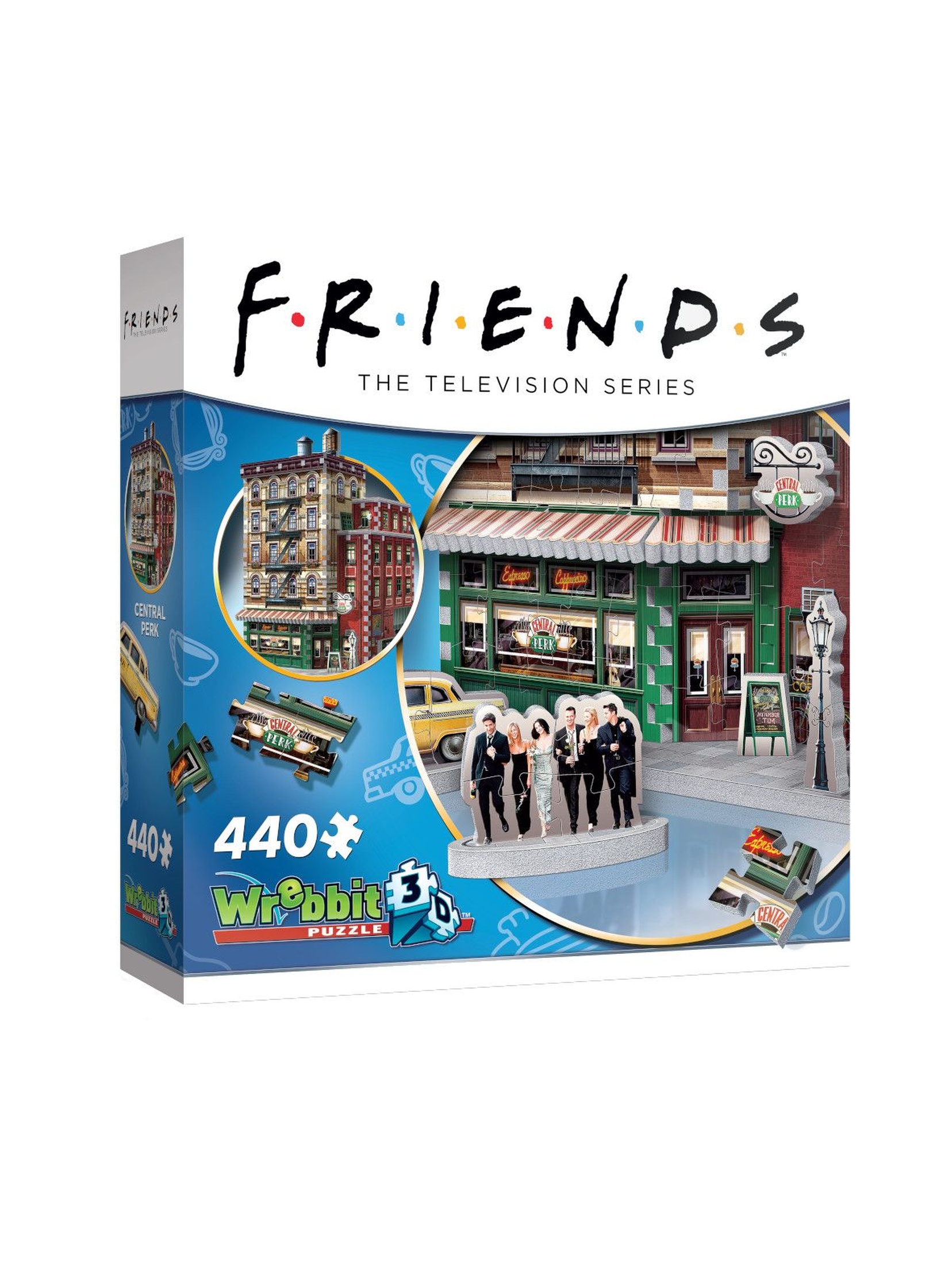 Wrebbit 3D puzzle Przyjaciele – Central Perk 440 elementów wiek 14+
