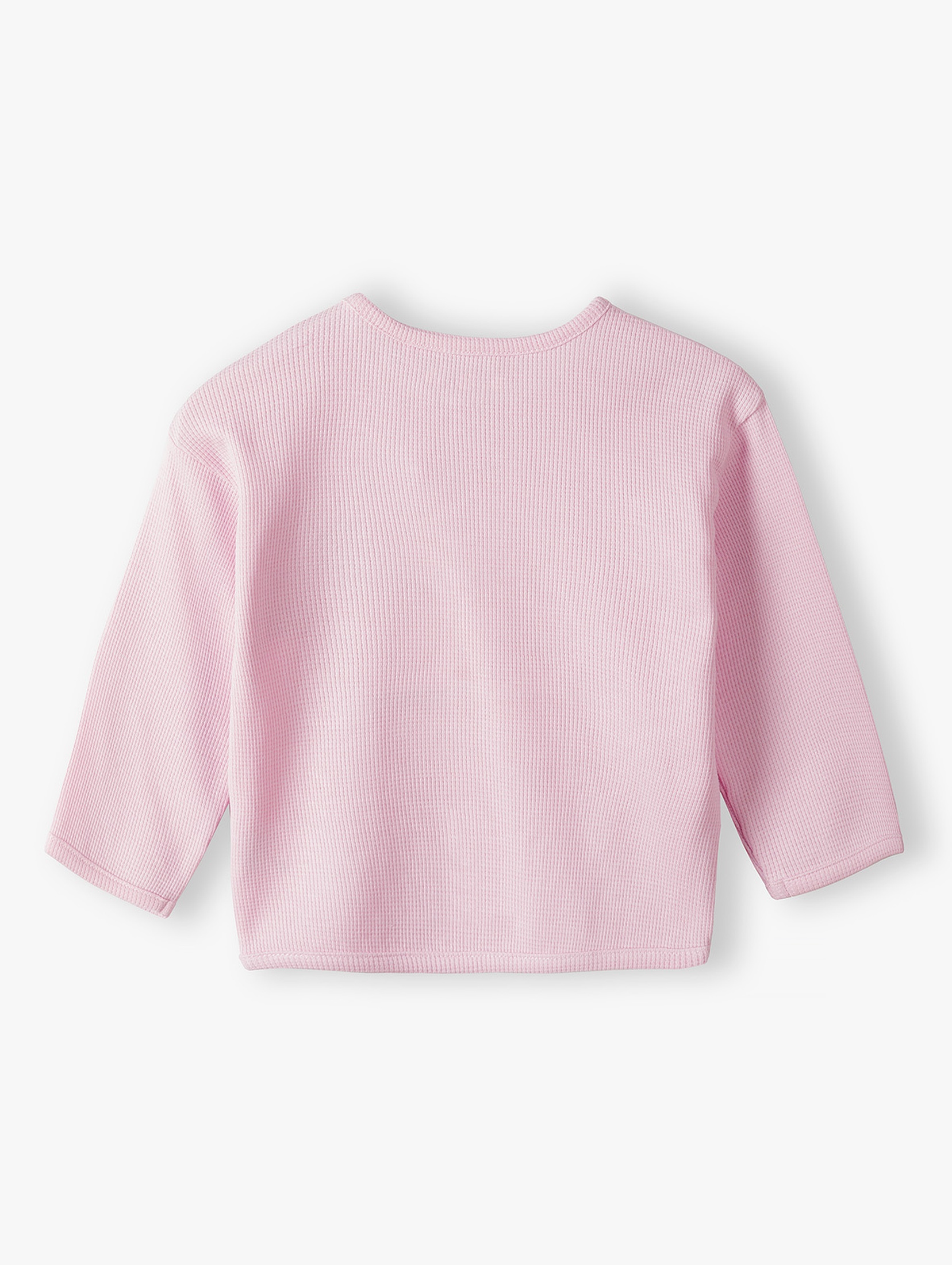 Bluzka niemowlęca różowa z dzianiny gofrowej - 5.10.15.