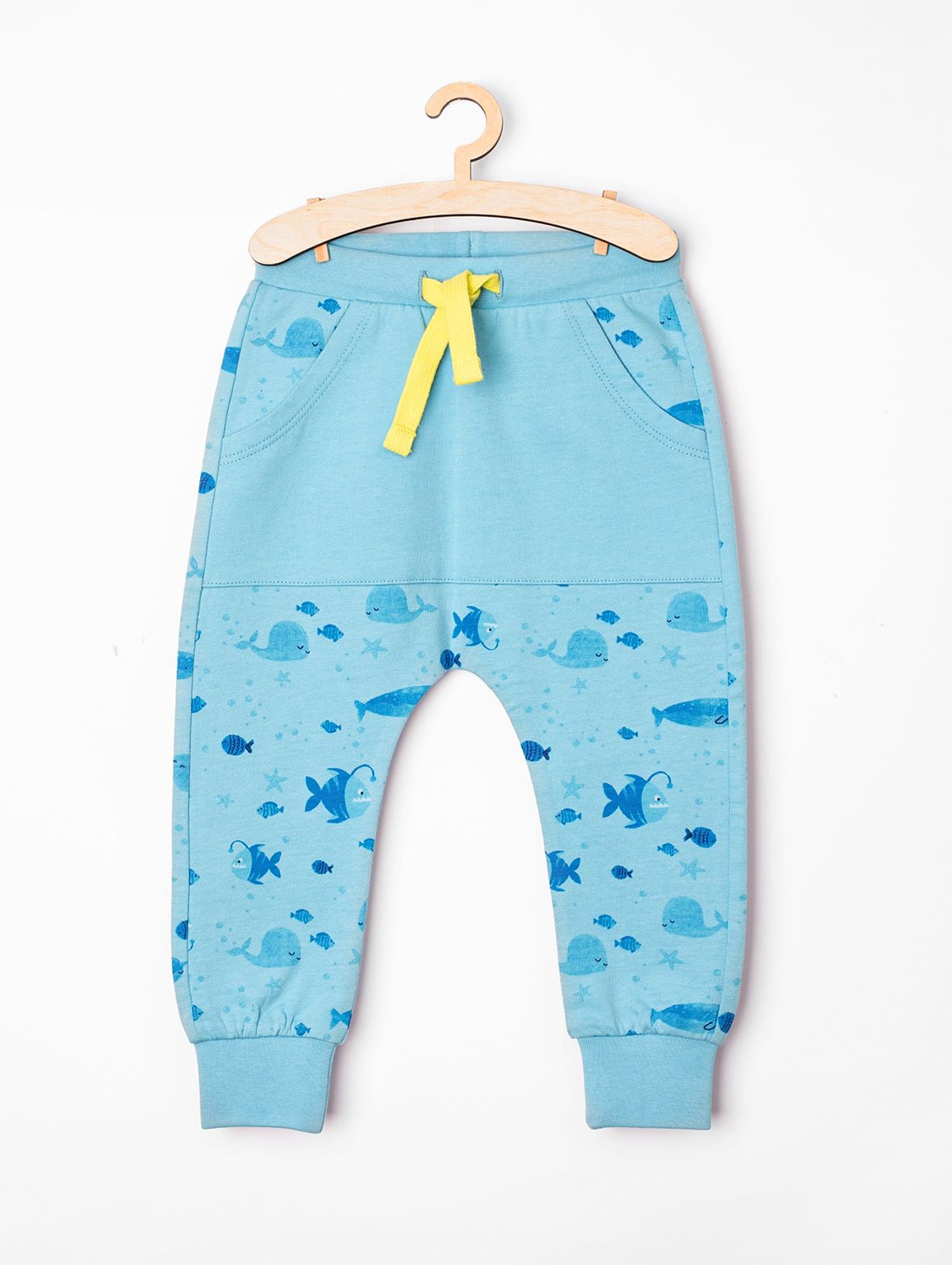Spodnie dresowe niemowlęce niebieskie