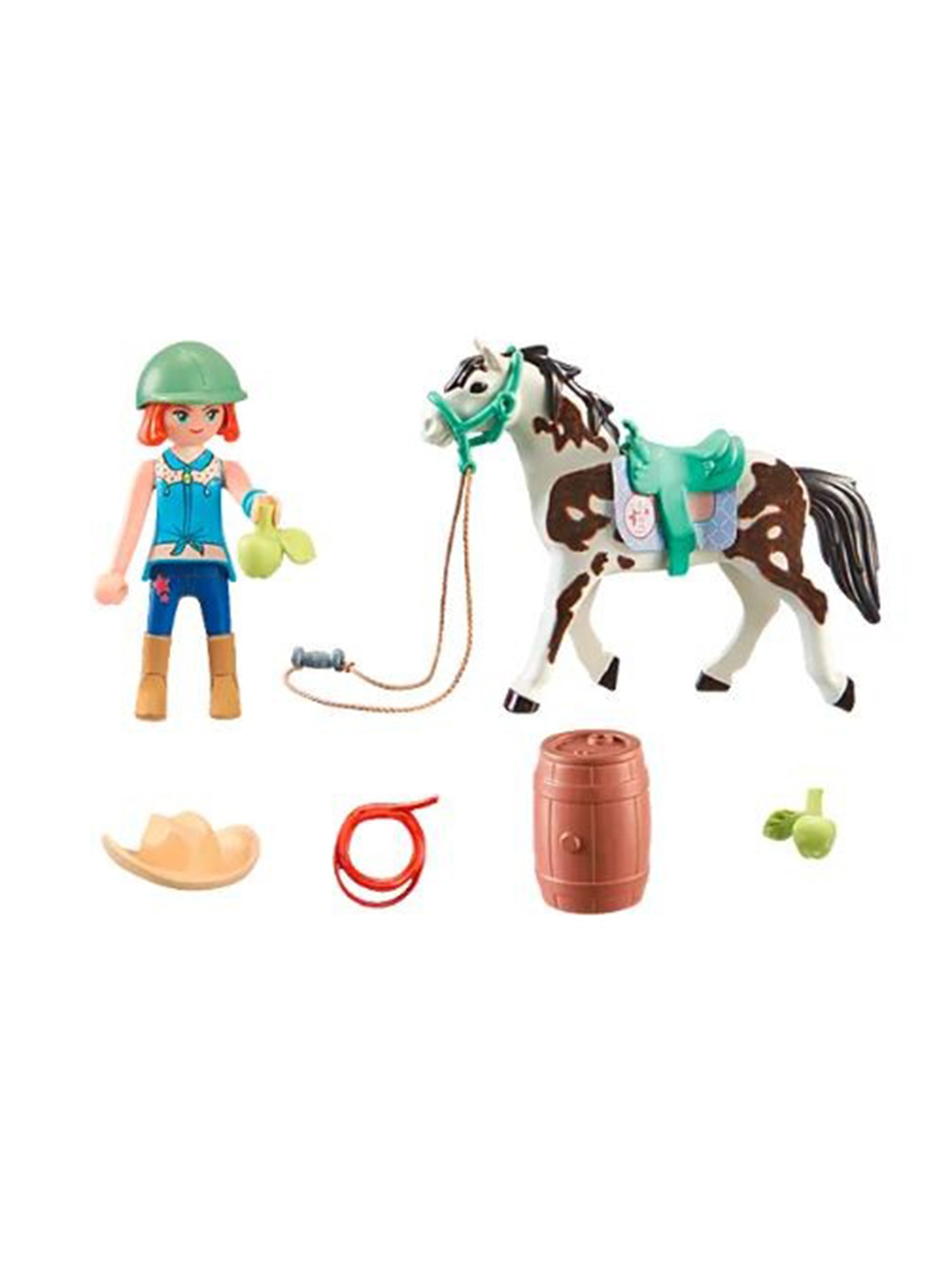 Zestaw z figurkami Horses Ellie i Sawdust ćwiczące western riding