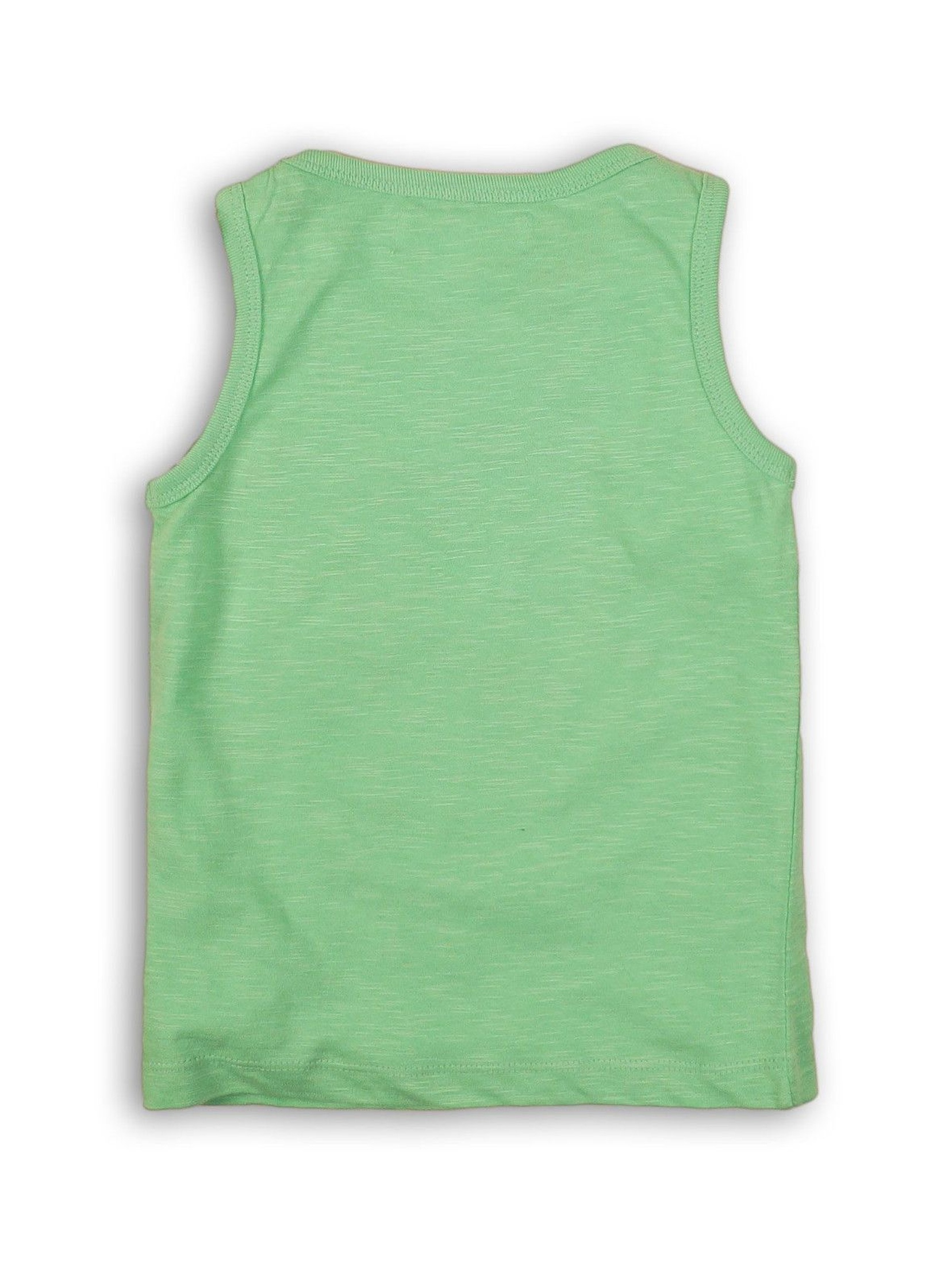 Bluzka chłopięca zielona na ramiączka- 100% bawełna