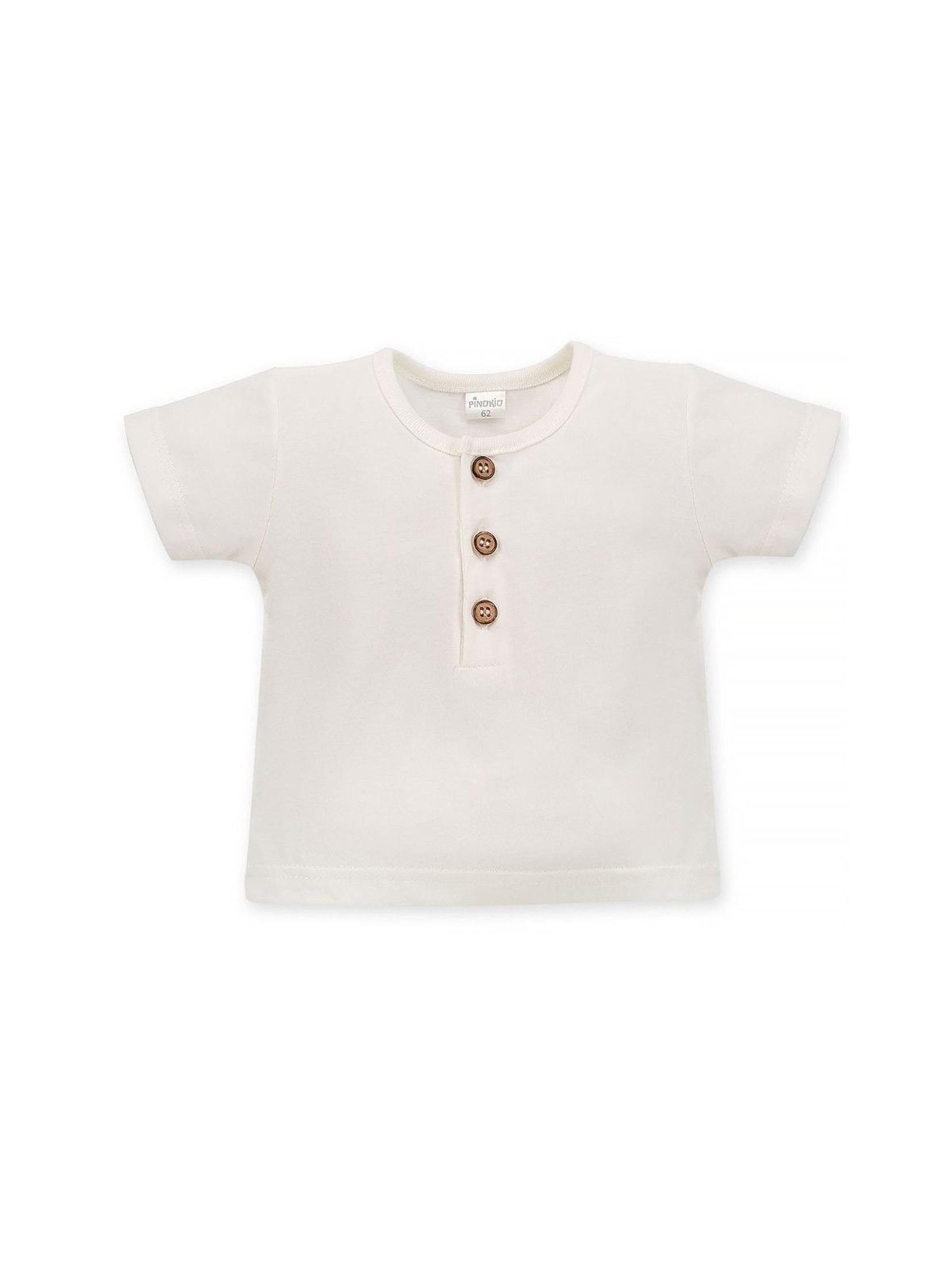 Bawełniana bluzka niemowlęca ecru
