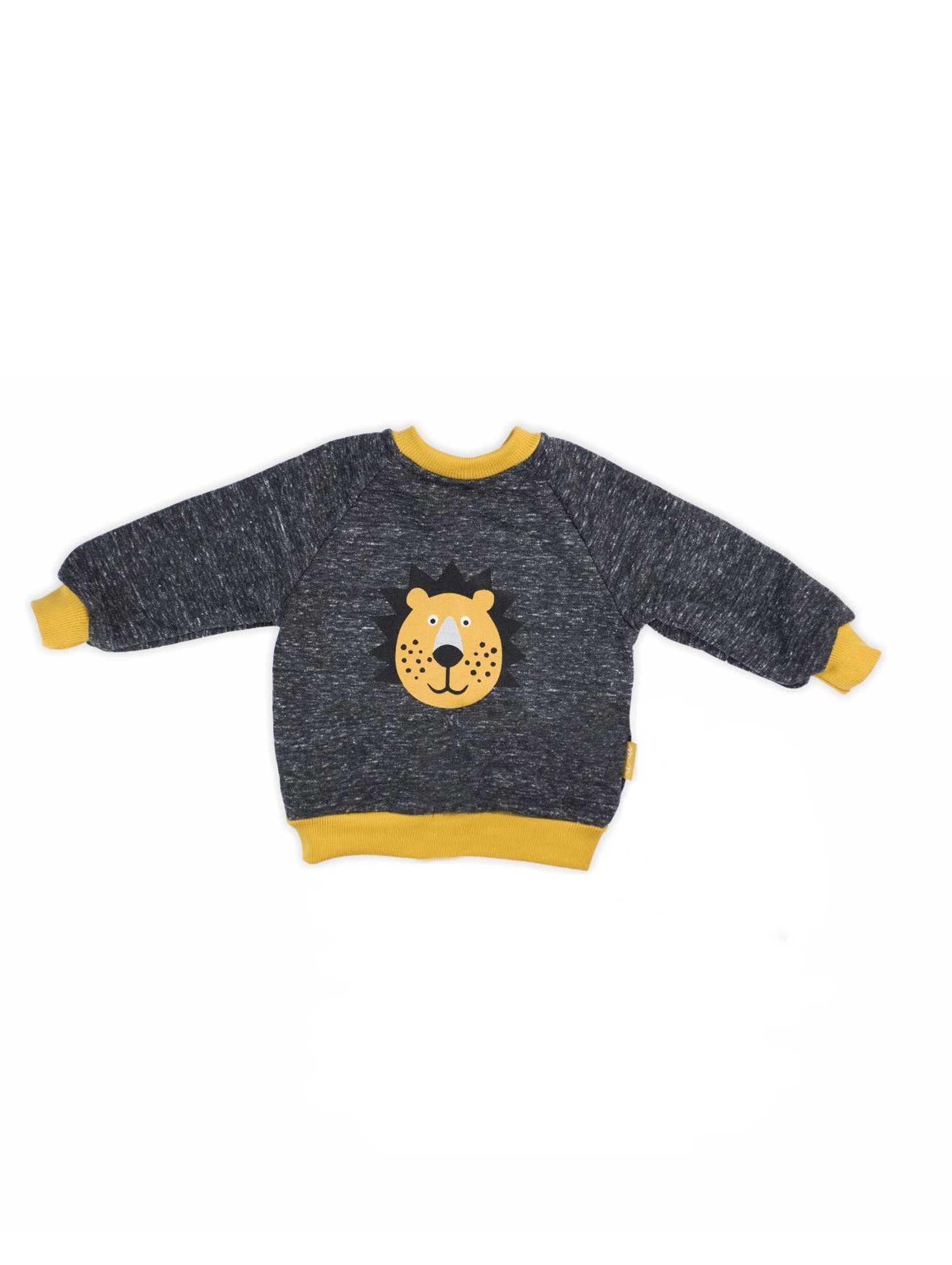 Bluza dresowa niemowlęca-szara Lion
