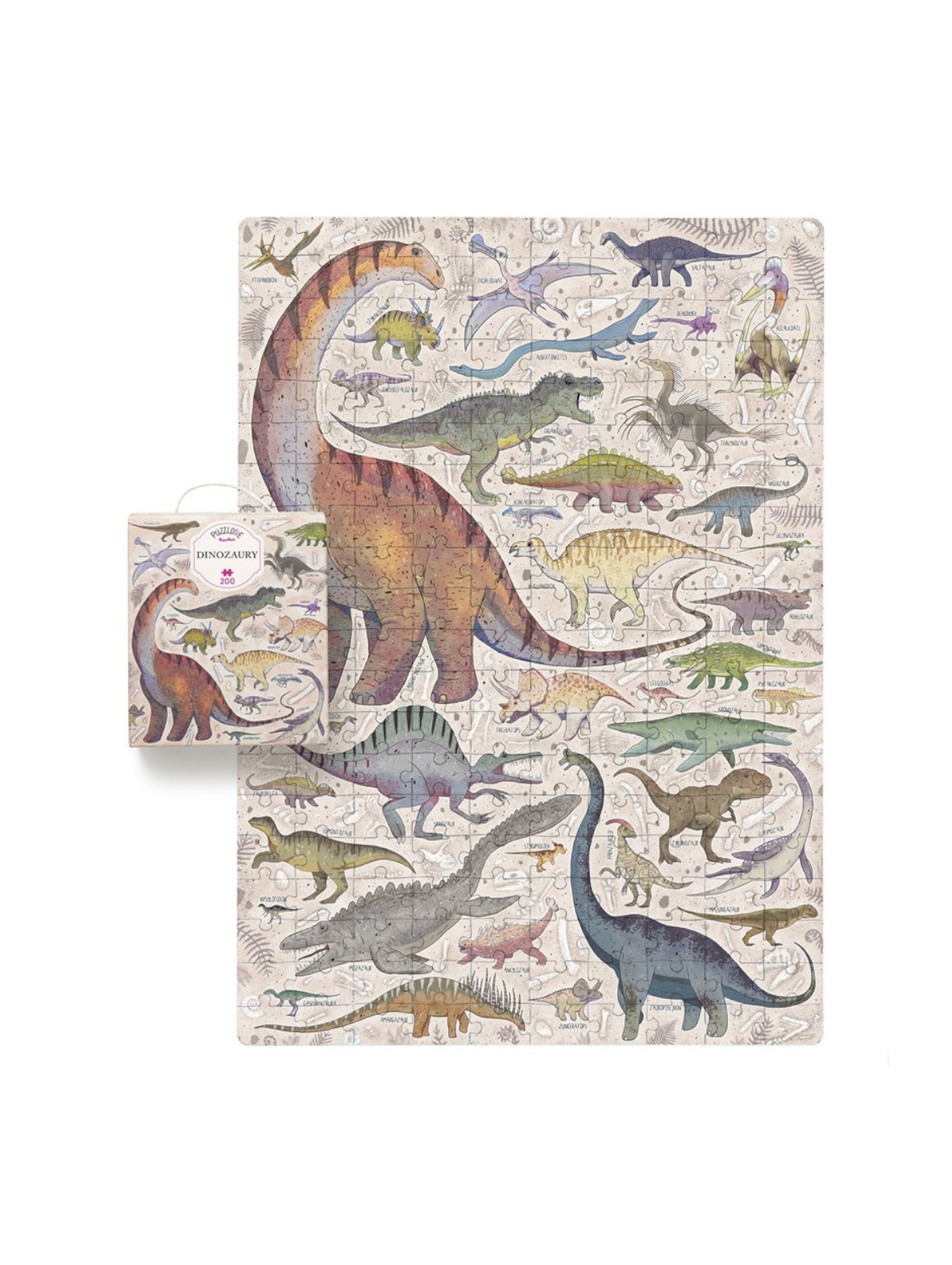 Puzzle 200 elementów Puzzlove Dinozaury