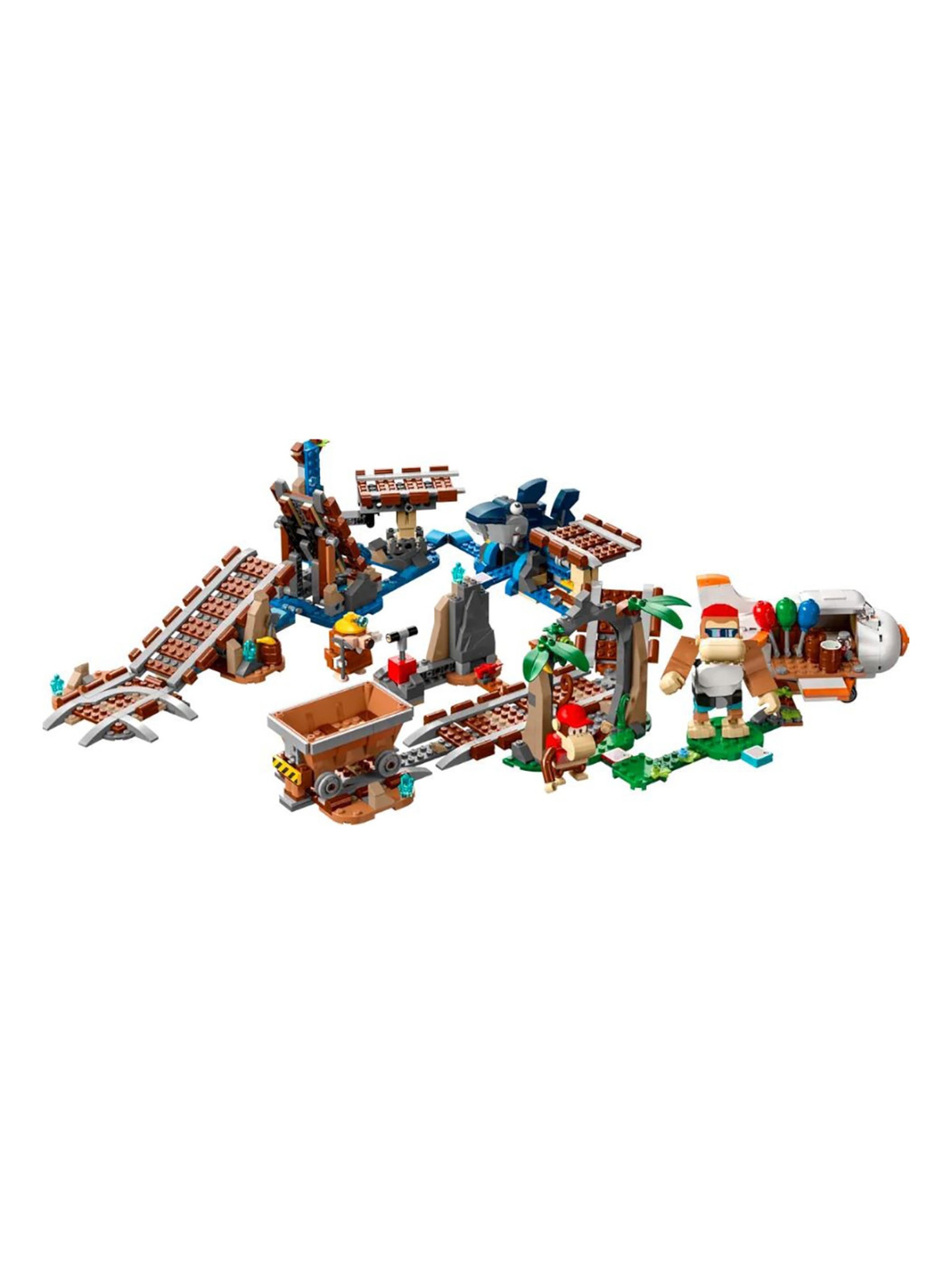 Klocki LEGO Super Mario 71425 Przejażdżka wagonikiem Diddy Konga - zestaw rozszerzający - 1157 elementów, wiek 8 +
