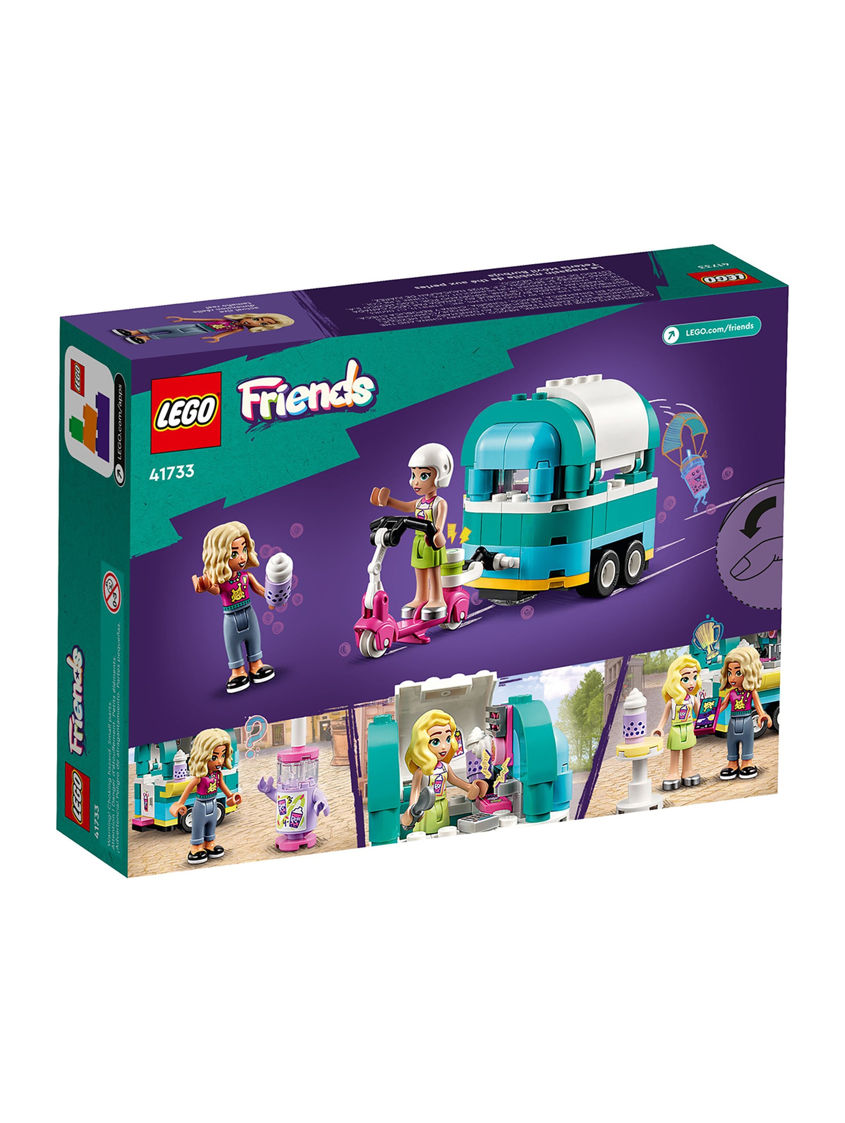 Klocki LEGO Friends 41733 Mobilny sklep z bubble tea - 109 elementów, wiek 6 +