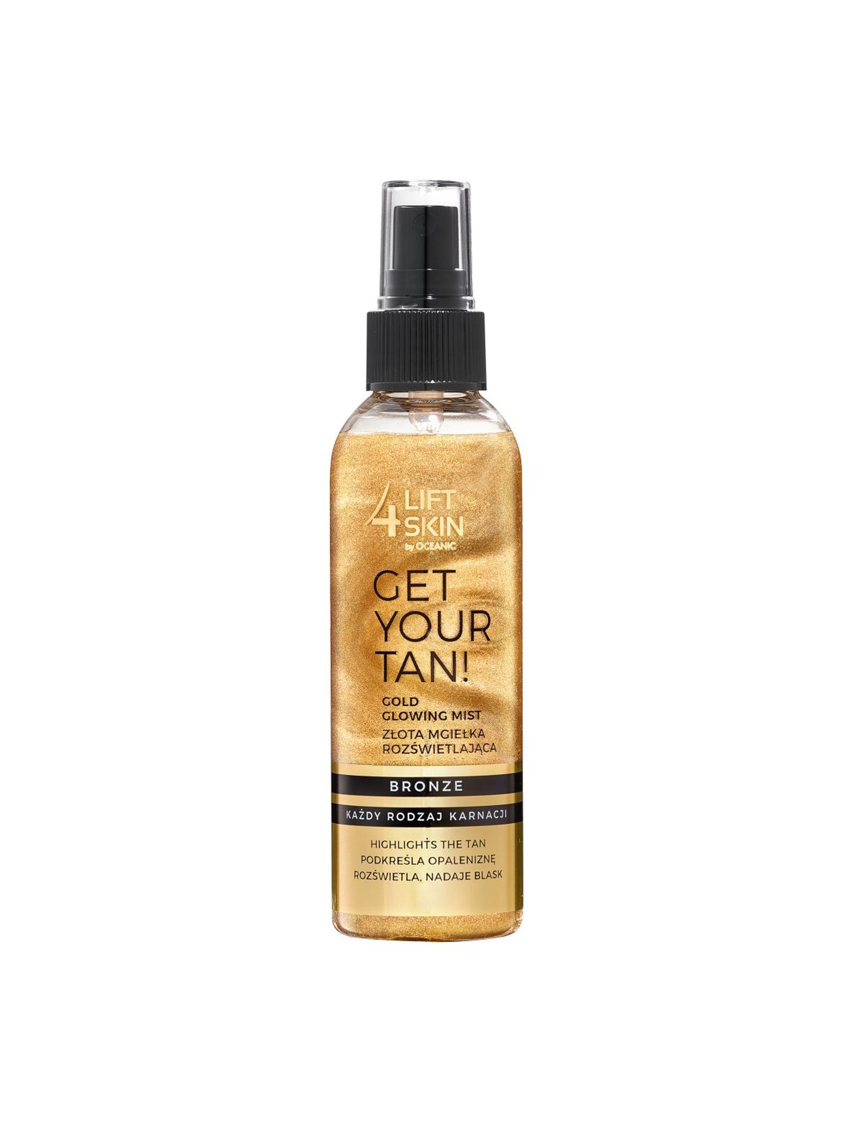 Lift4Skin Get Your Tan! złota mgiełka rozświetlająca 150 ml