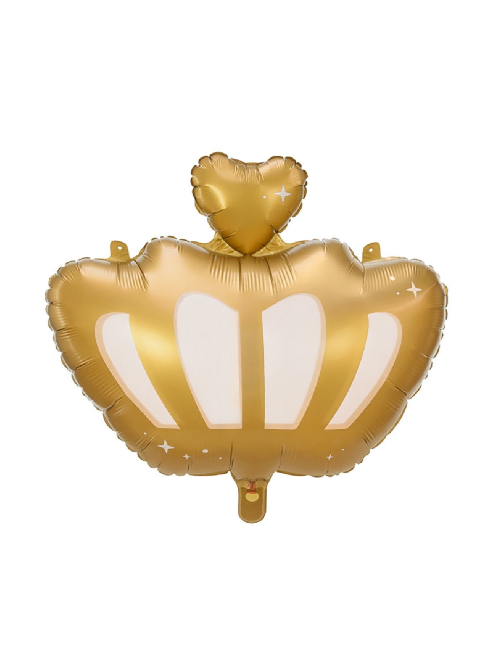 Balon foliowy Korona z białym i metalizowanym złotym nadrukiem
