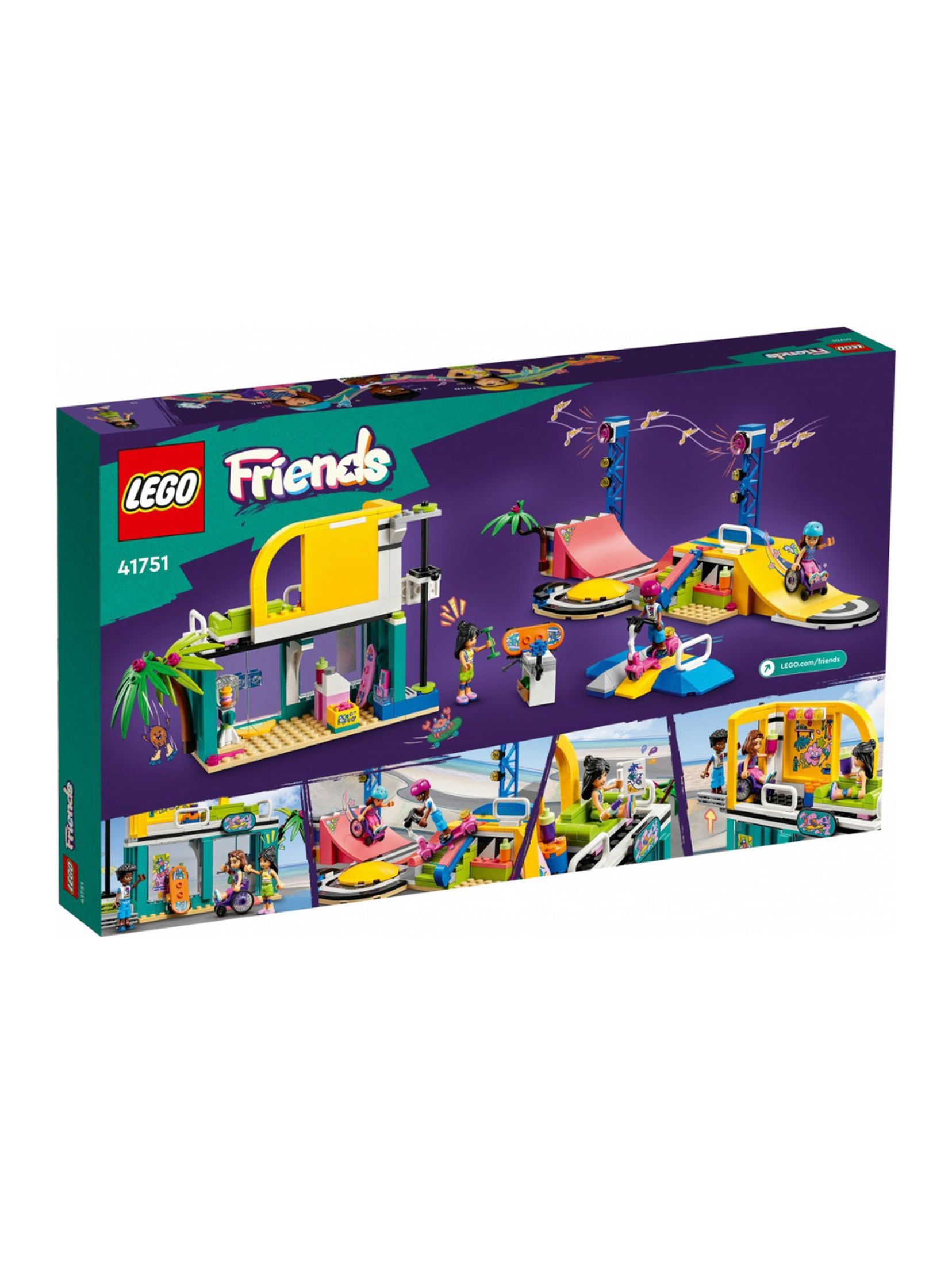 Klocki LEGO Friends 41751 Skate park - 431 elementów, wiek 6 +