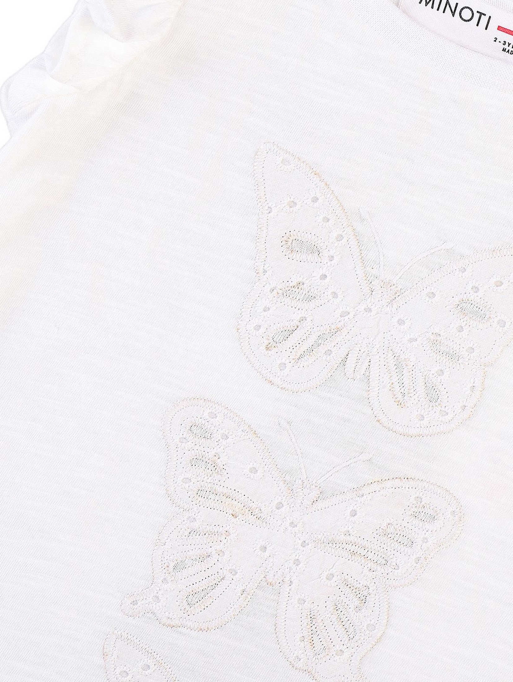 Bawełniana bluzka dziewczęca z motyle