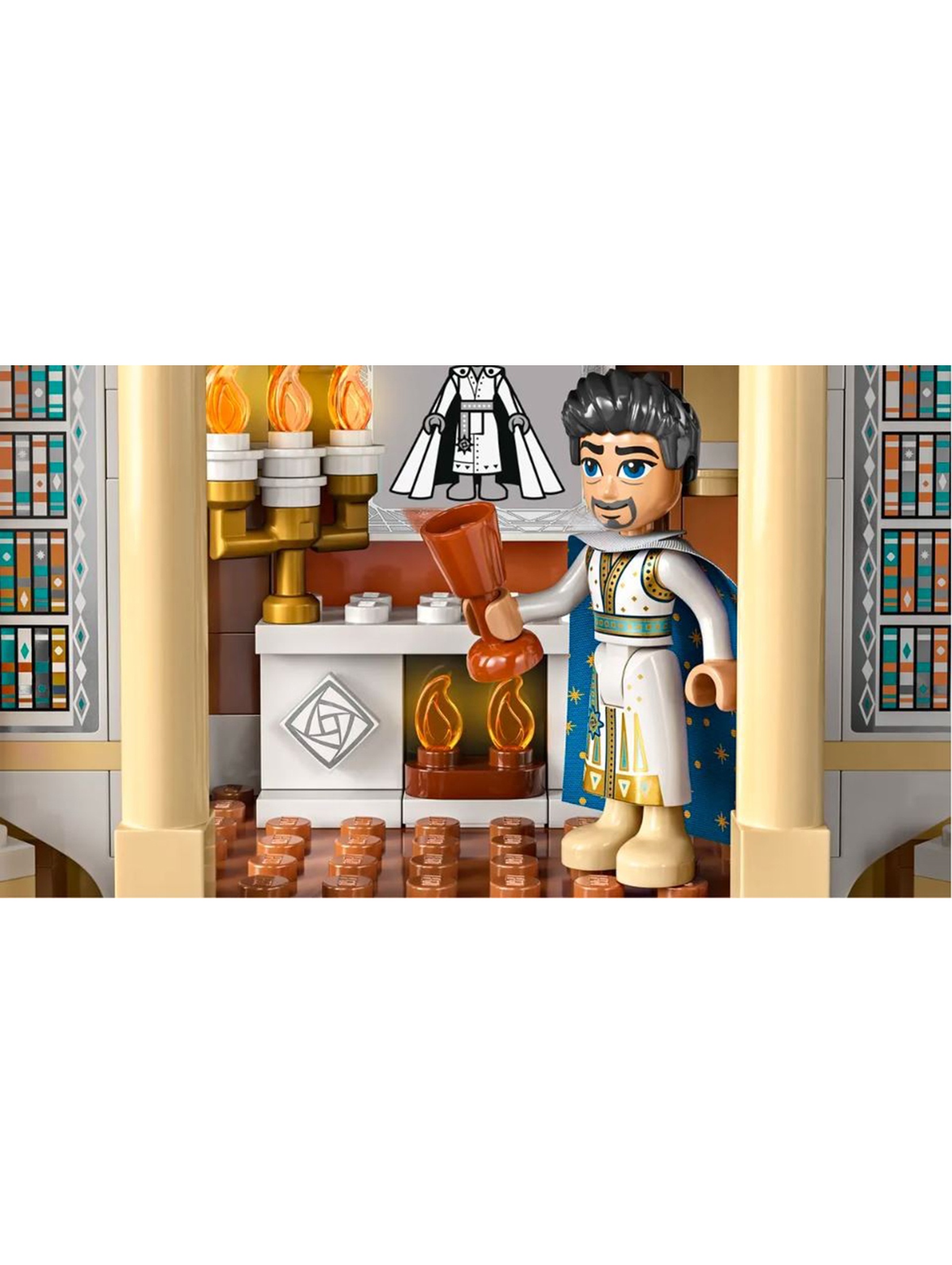 Klocki LEGO Disney Princess 43224 Zamek króla Magnifico - 613 elementów, wiek 7 +
