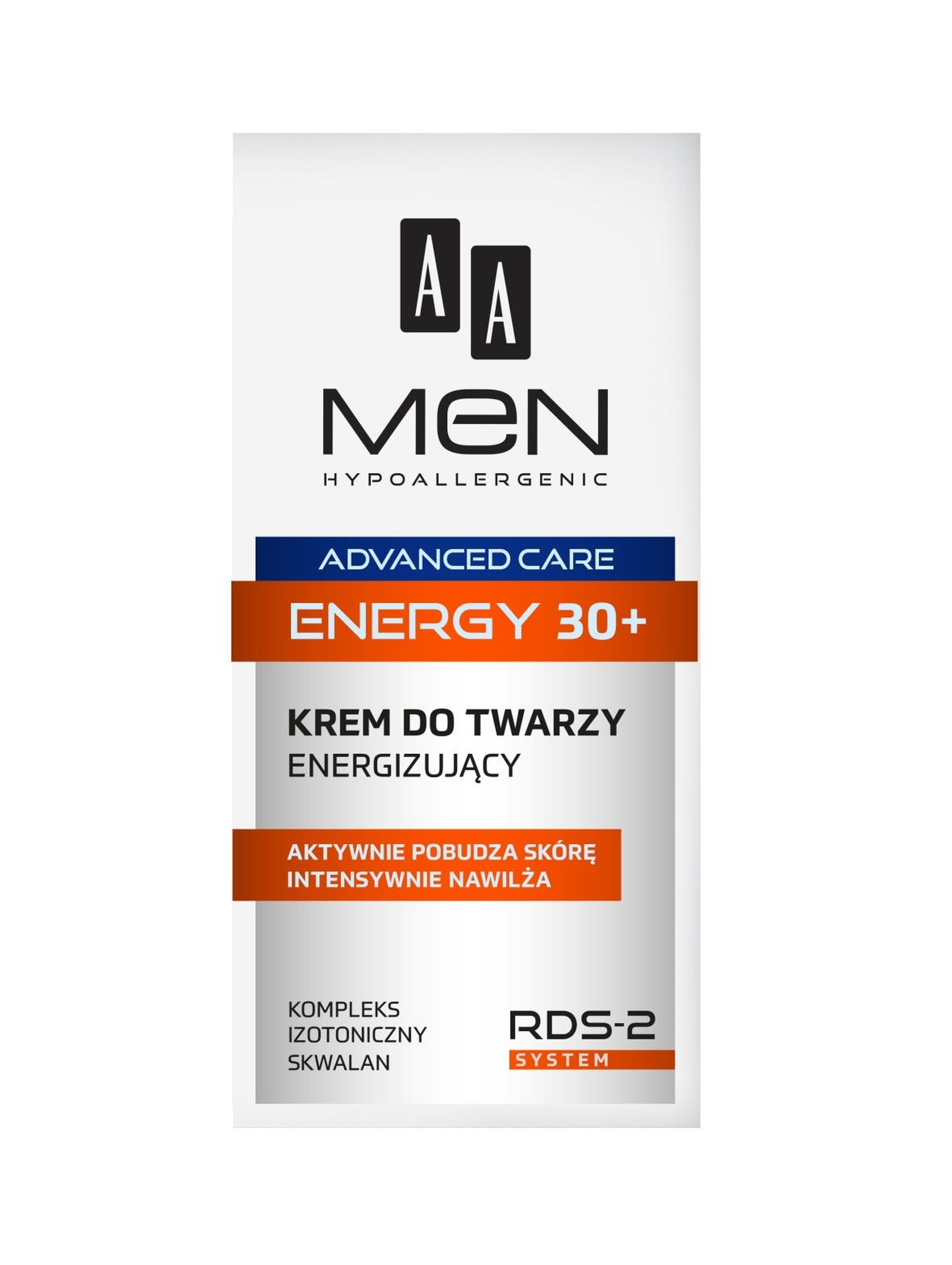 AA Men Advanced Care Energy 30+ Krem do twarzy energizujący 50 ml