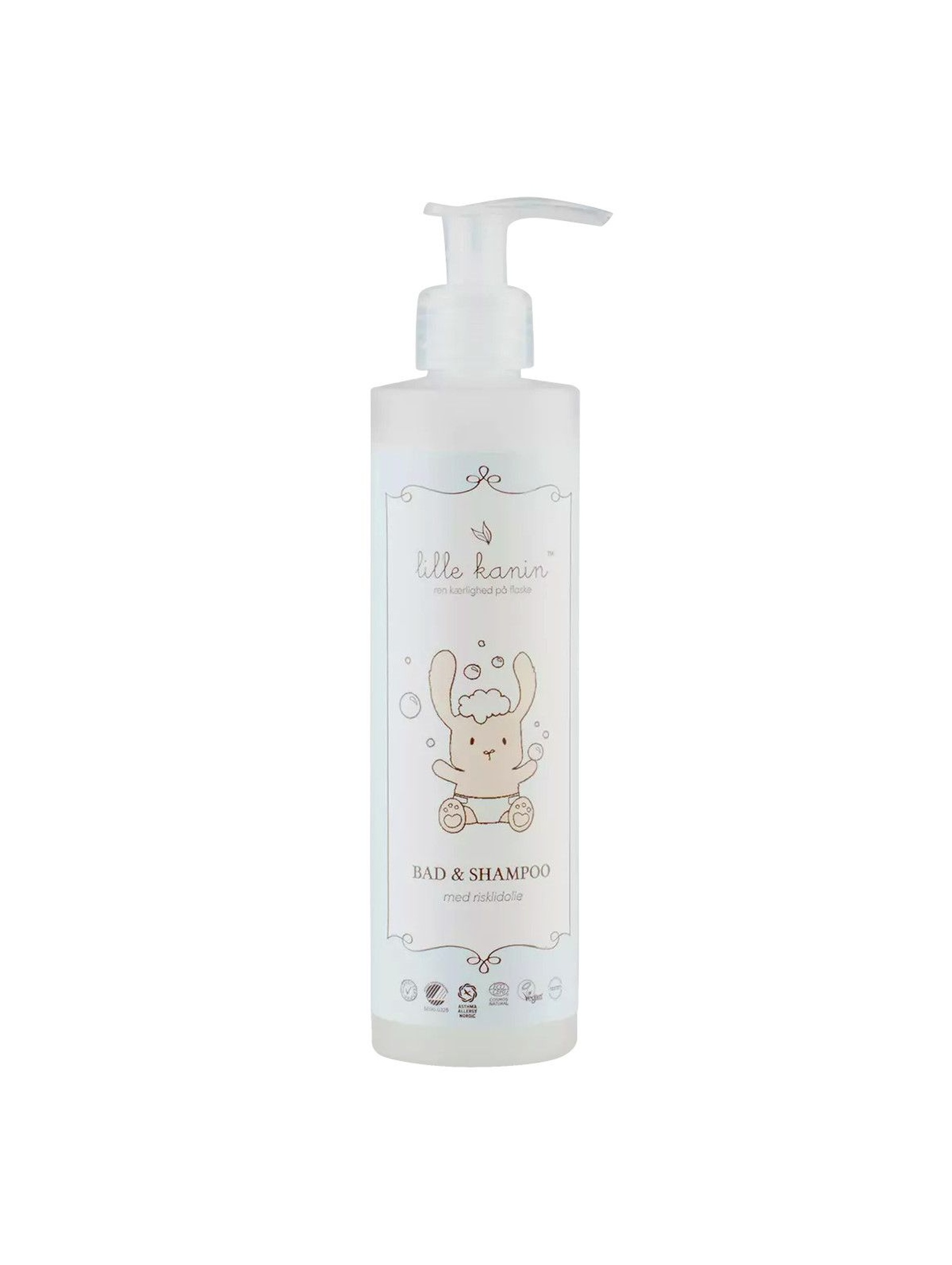 Łagodny szampon do mycia ciała i włosów dla dzieci  Lille Kanin 250ml