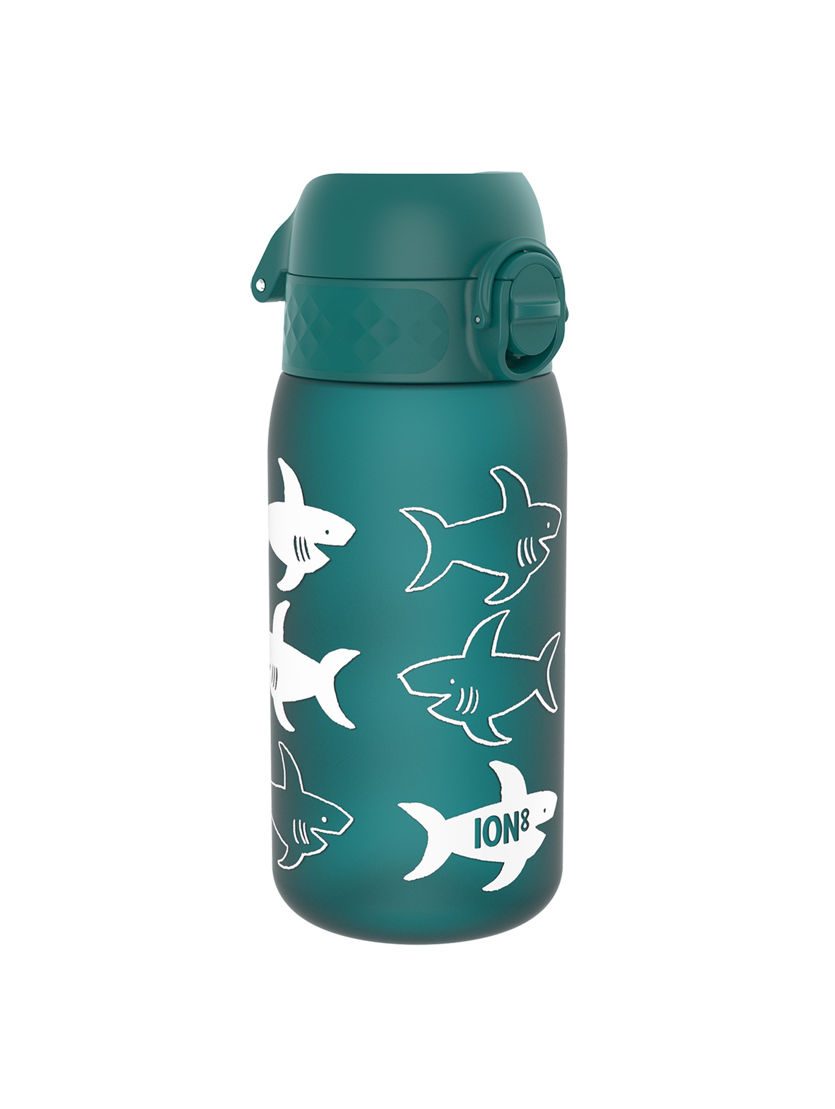 Butelka na wodę ION8 BPA Free Sharks 350ml - zielona