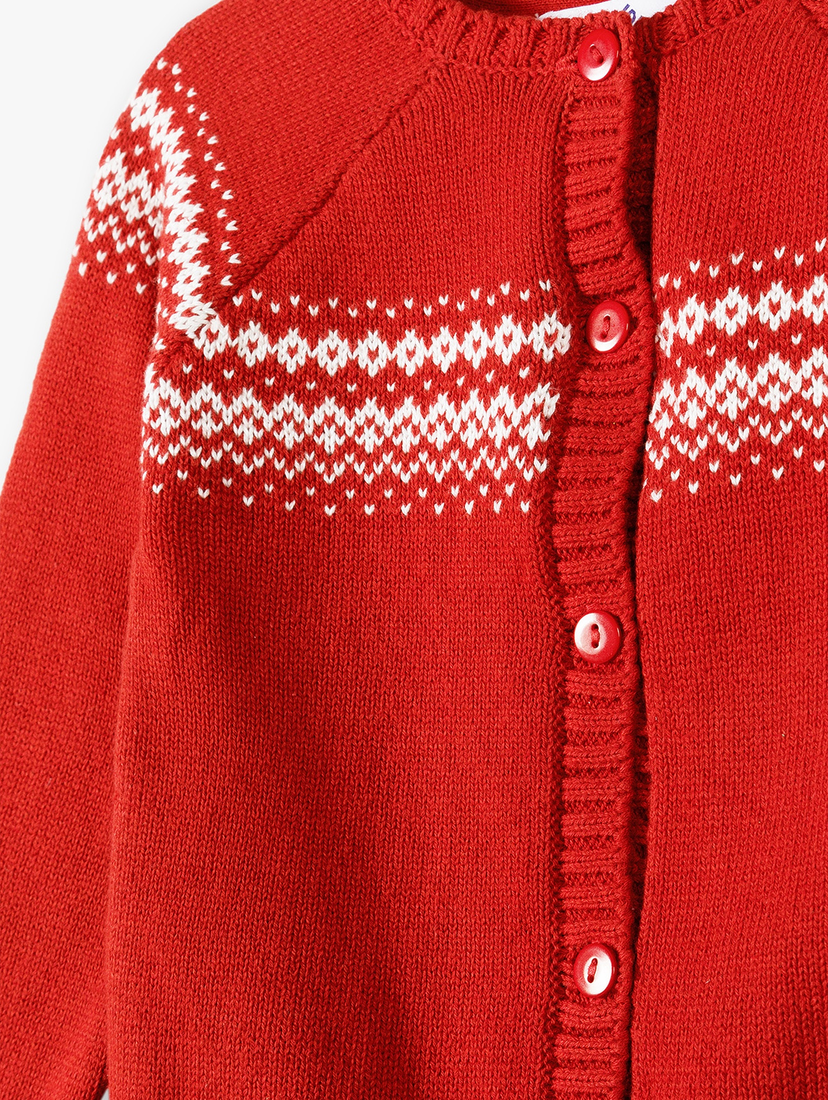Sweter z motywem świątecznym - czerwony - 5.10.15.