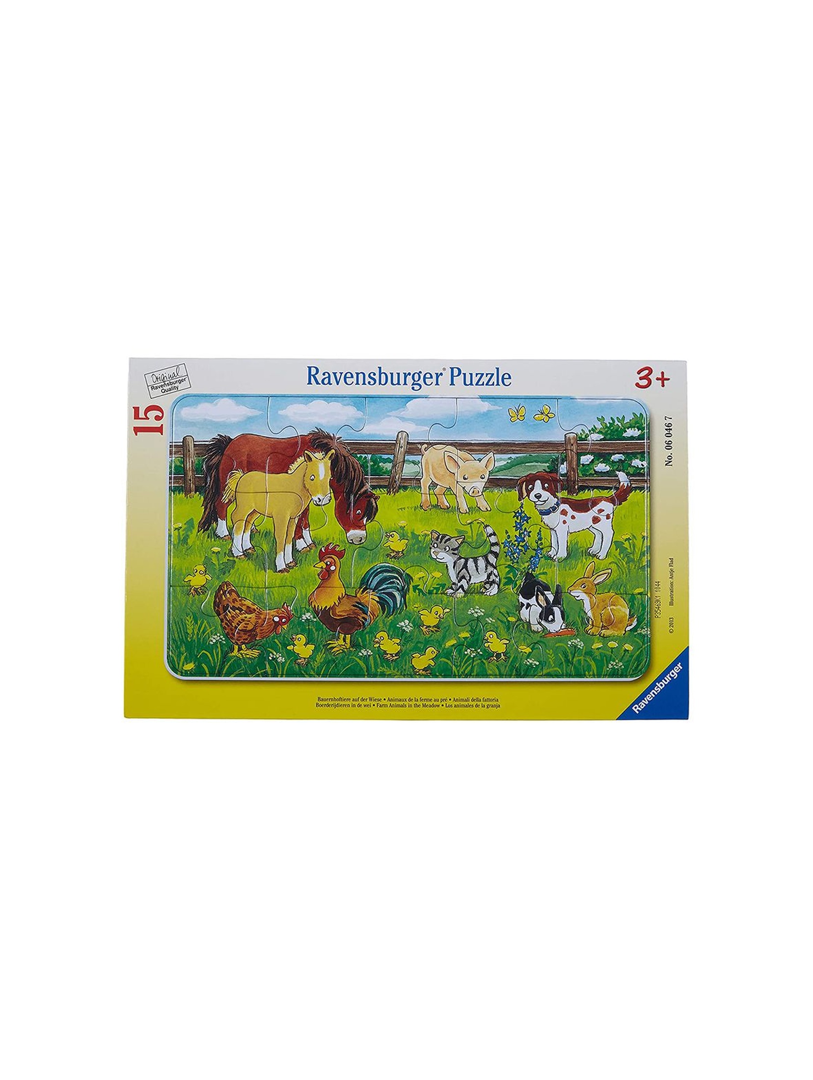 Puzzle dla dzieci 2D w ramce: Zwierzęta domowe - 15 elementów 3+