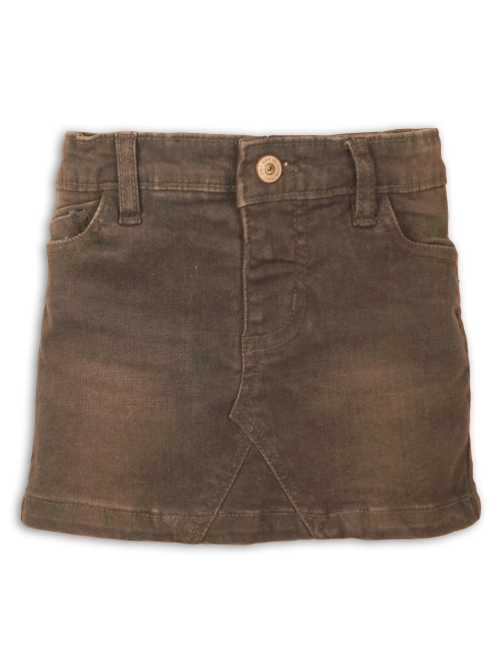 Spódnica jeansowa dziewczęca- brązowa