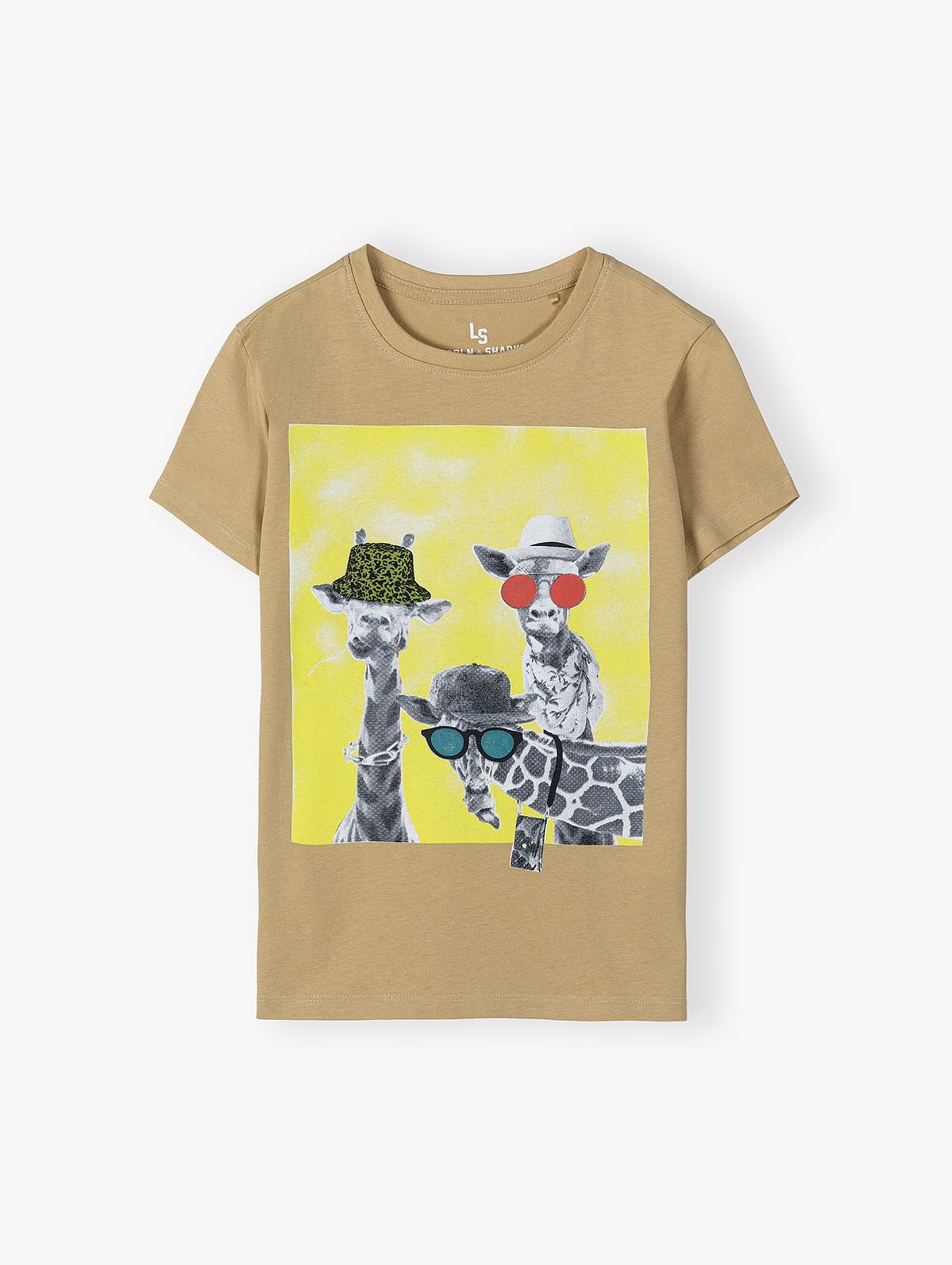Bawełniany T-shirt dla chłopca z zabawnym nadrukiem