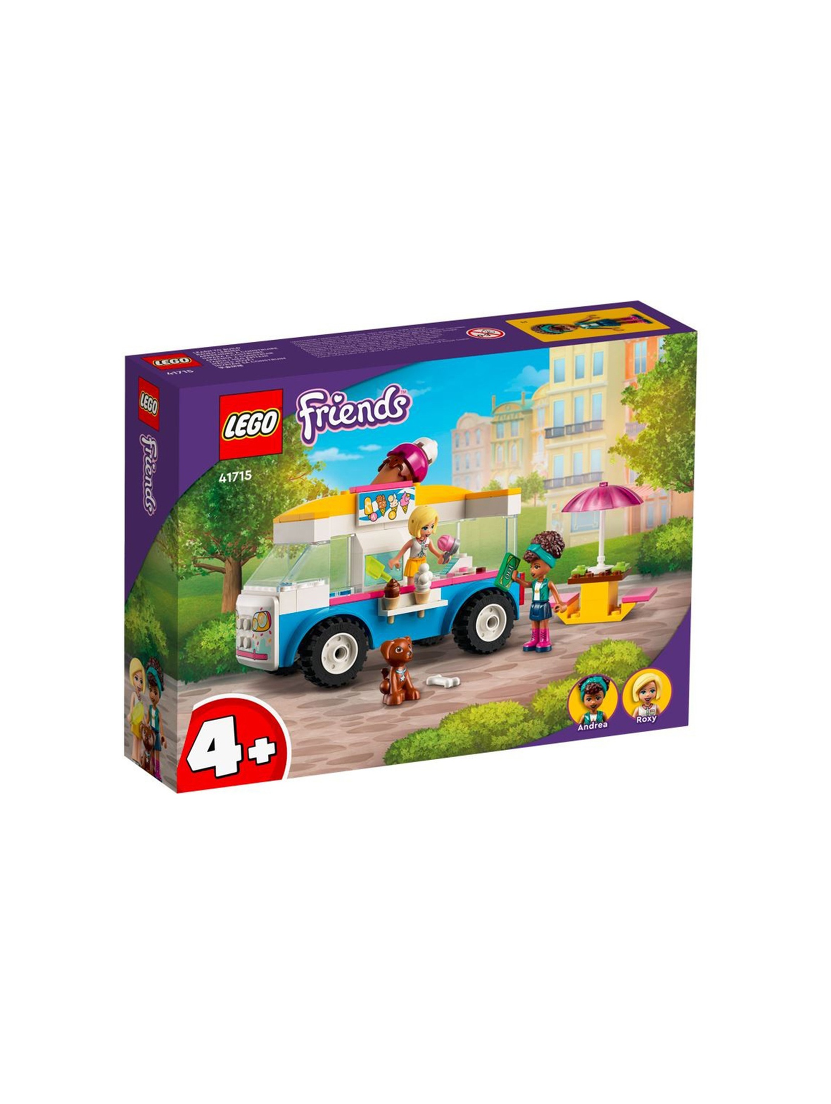 LEGO Friends - Furgonetka z lodami 41715 - 84 elementy, wiek 4+