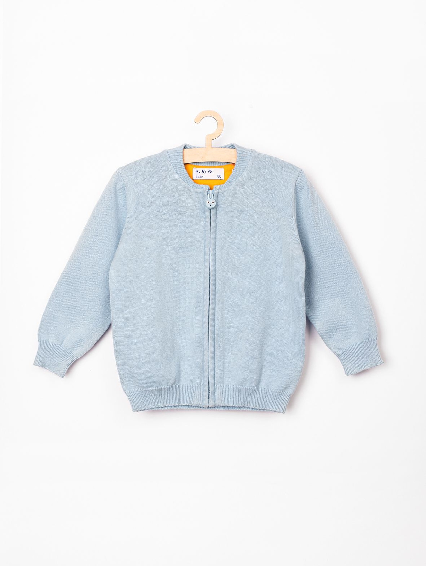 Sweter niemowlęcy rozpinany niebieski