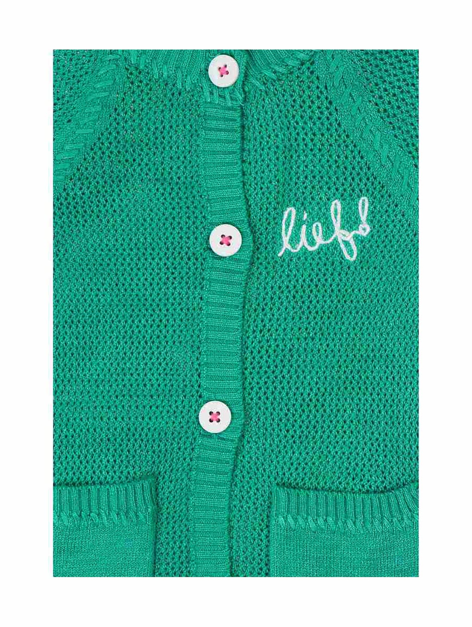 Sweter niemowlęcy rozpinany - zielony - Lief