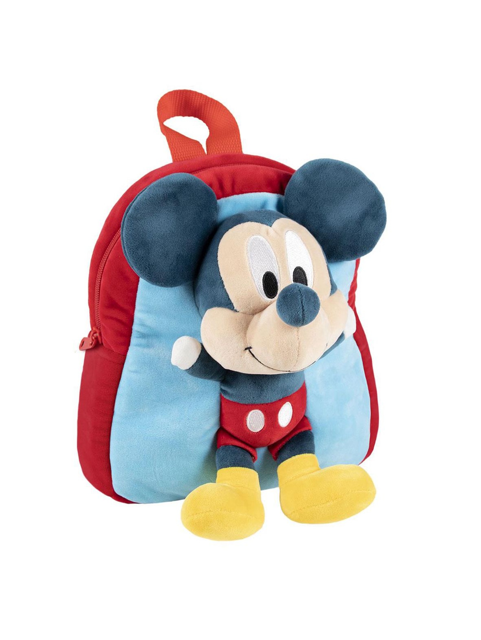 Pluszowy plecak dziecięcy przedszkolny Myszka Miki - czerwony