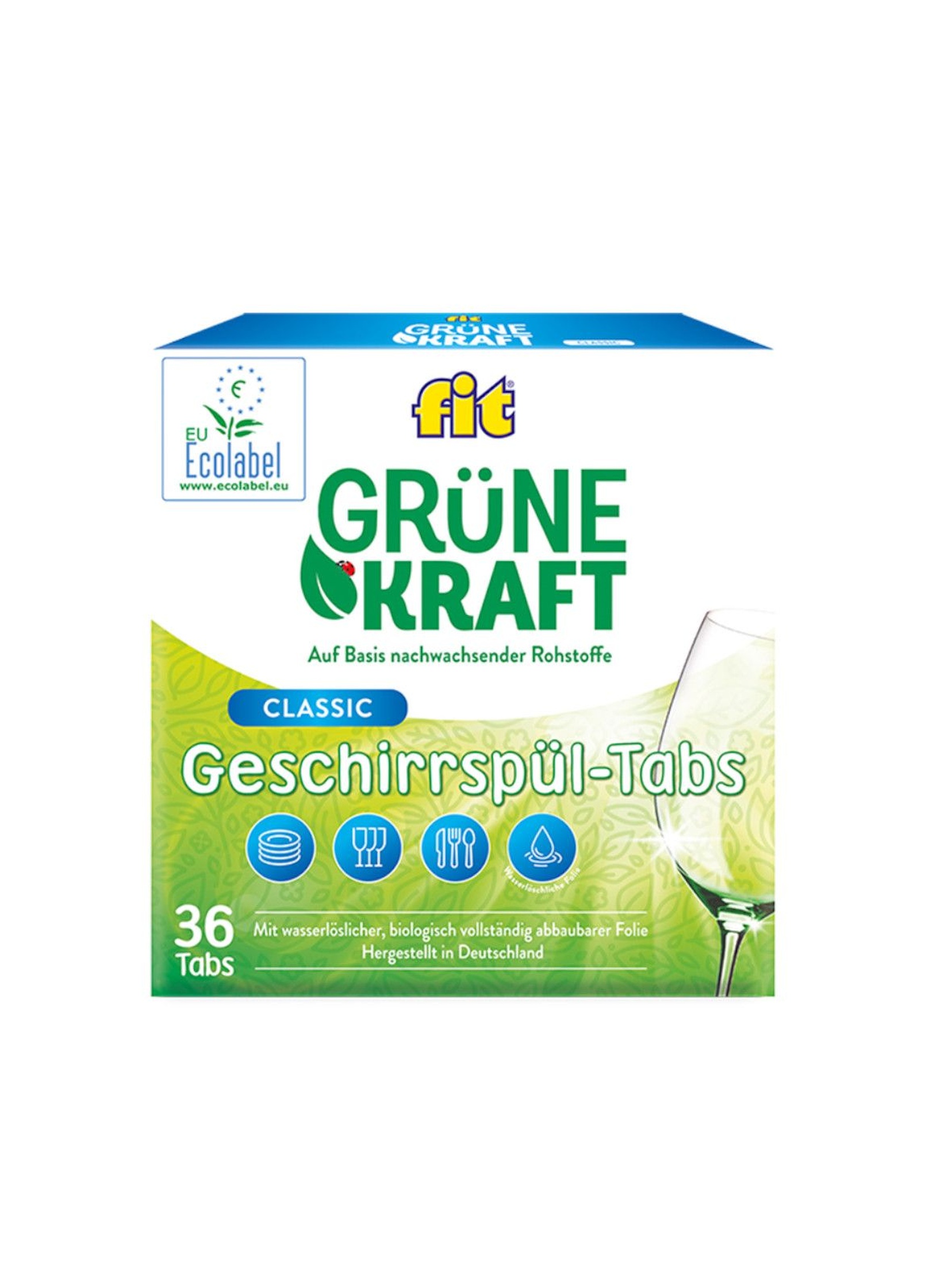 Fit GrüneKraft -Tabletki do zmywarki Eco Label -36 szt