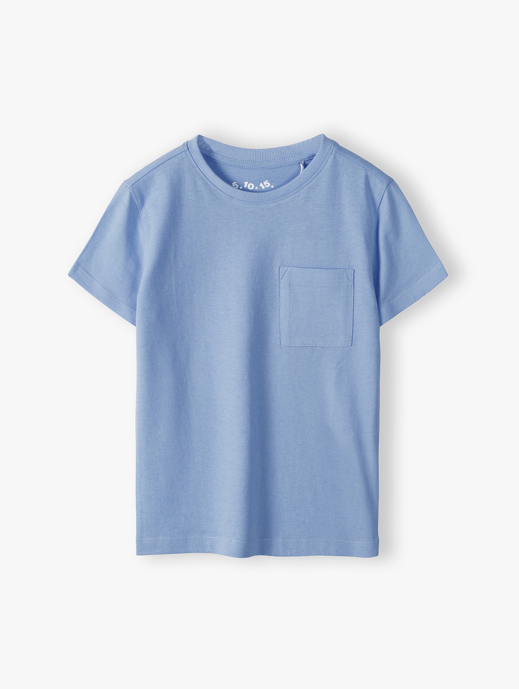 Niebieski t-shirt z miękkiej dzianiny - Lincoln&Sharks
