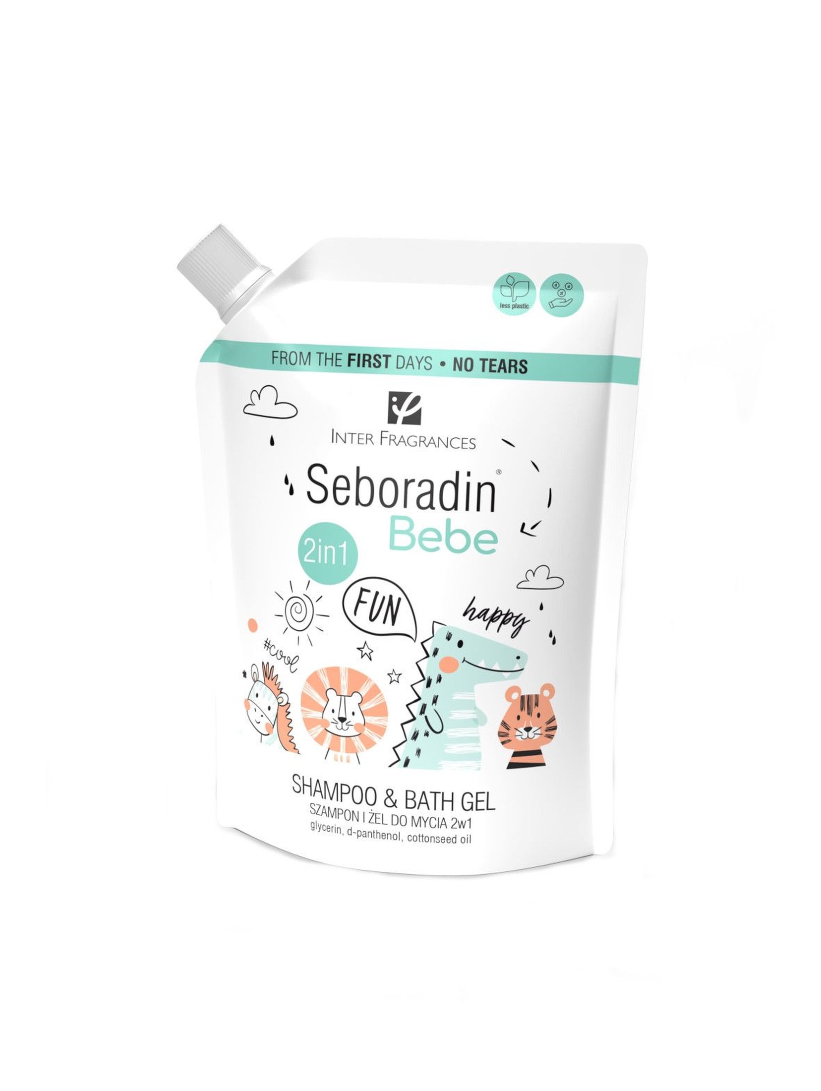 Seboradin Bebe szampon-żel do mycia 2w1 (refill-zapas) - 500ml
