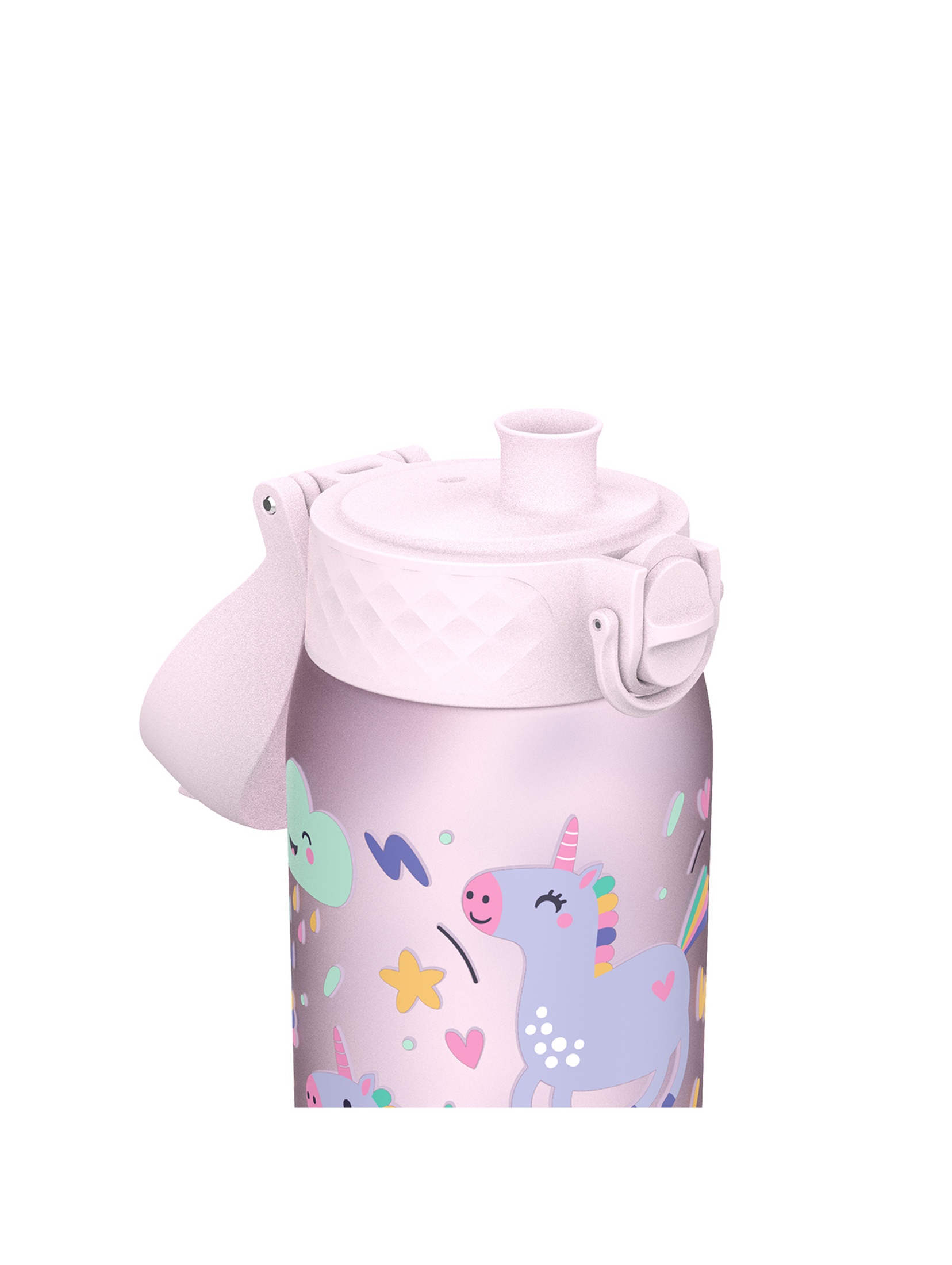 Butelka na wodę ION8 BPA Free Unicorns 350ml - różowa