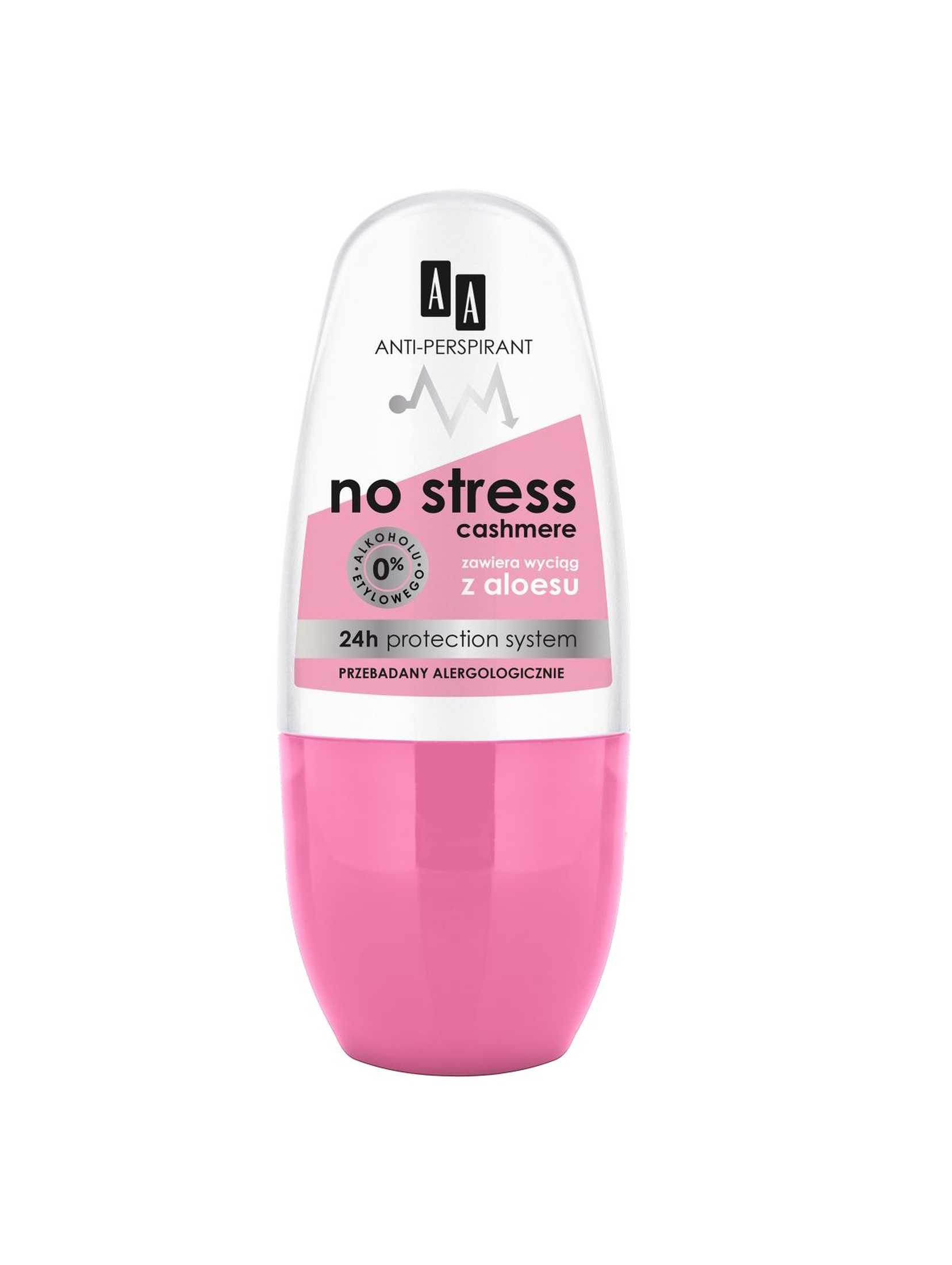 AA Deo antiperspirant w kulce No Stress Cashmere 24h 50 ml