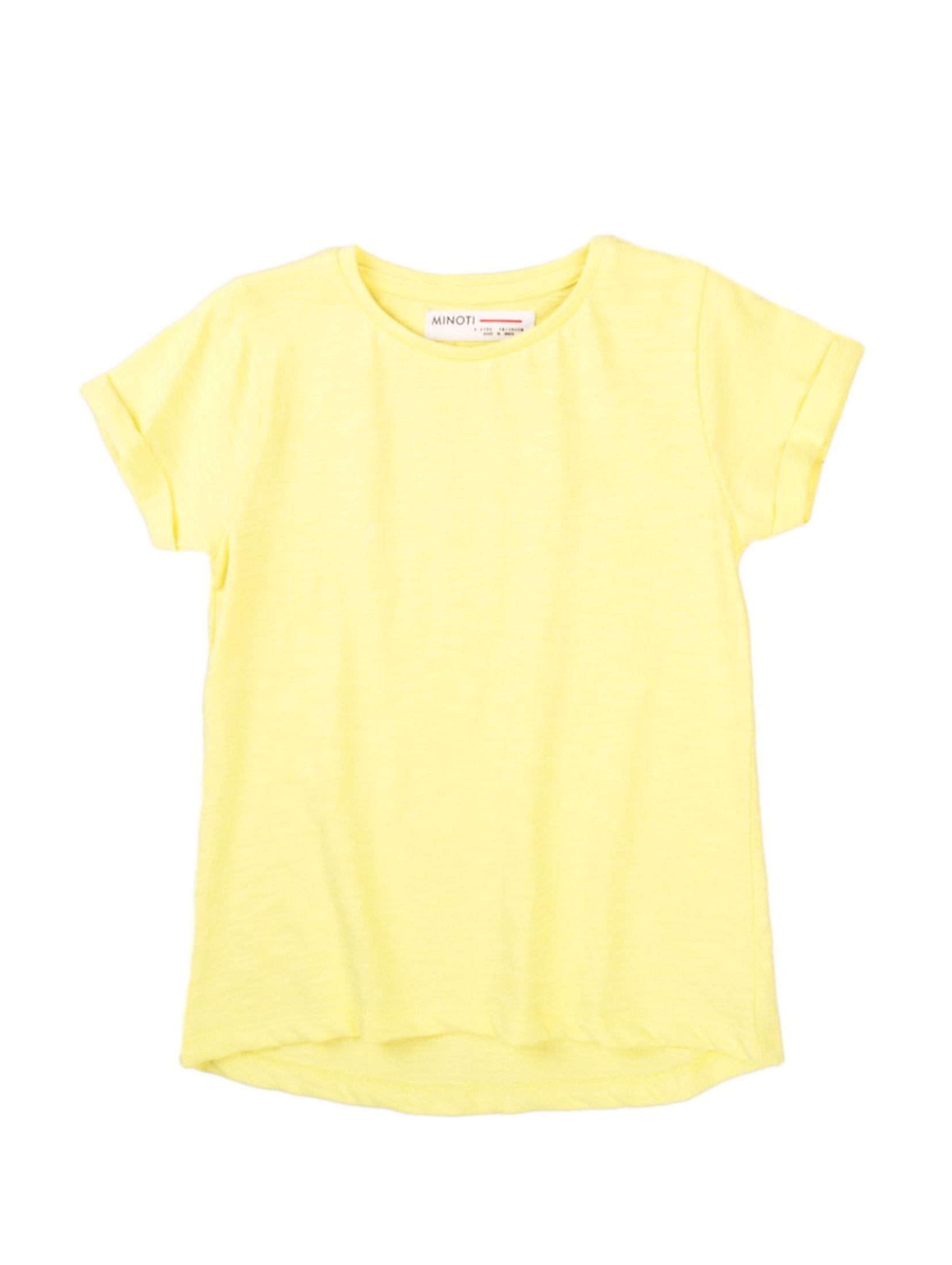 T-shirt dziewczęcy klasyczny żółty