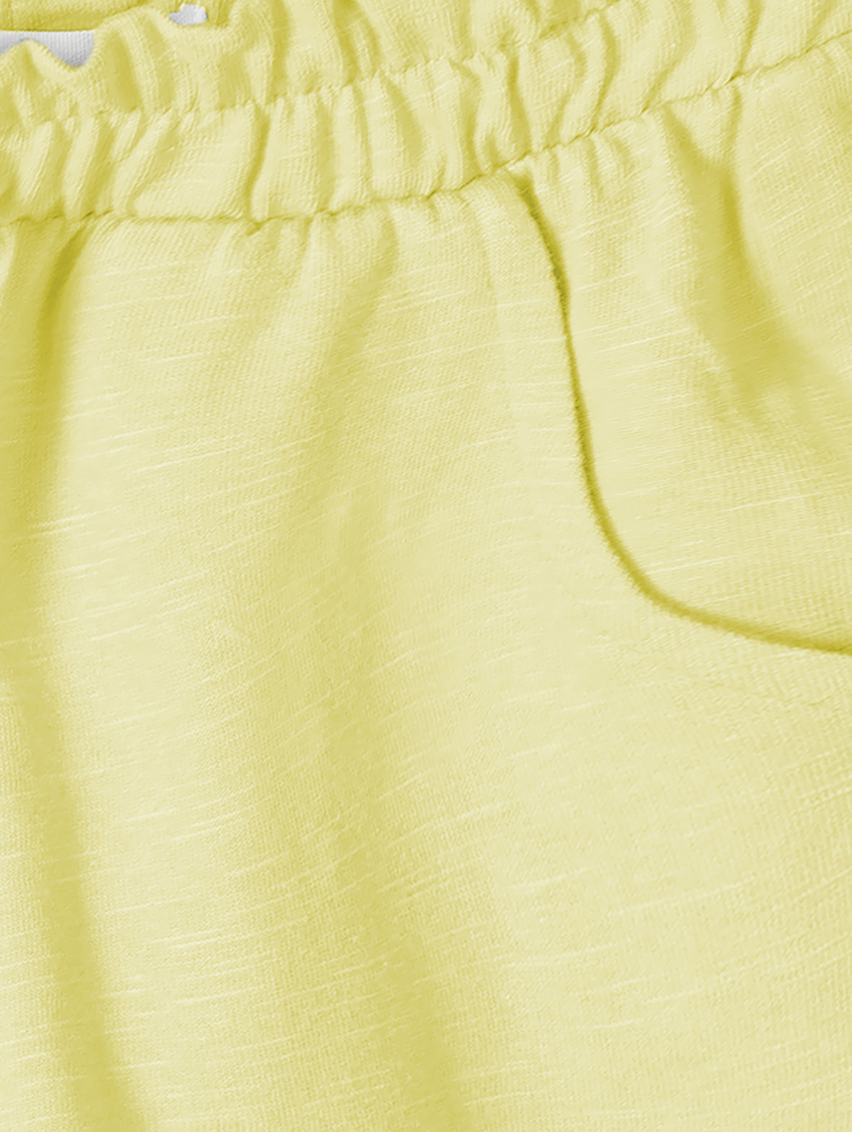 Żółte szorty bawełniane dla dziewczynki