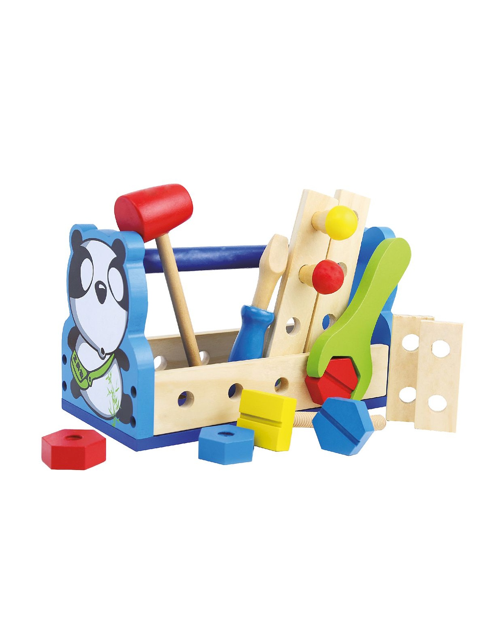 Drewniana zabawka edukacyjna - Smily Play Majster Panda 24 x 15 x 13 cm