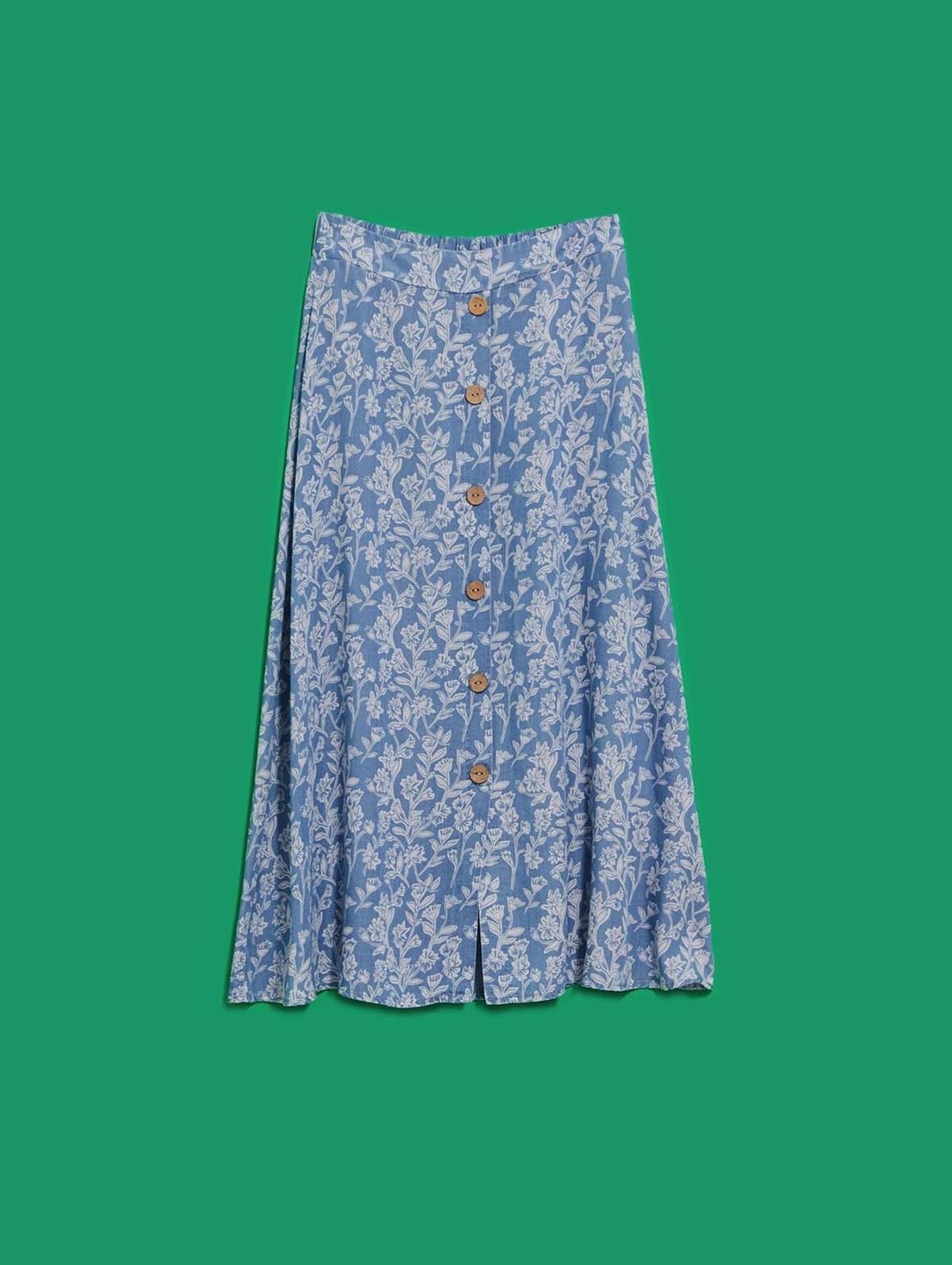 Spódnica lyocell z kwiatowym printem