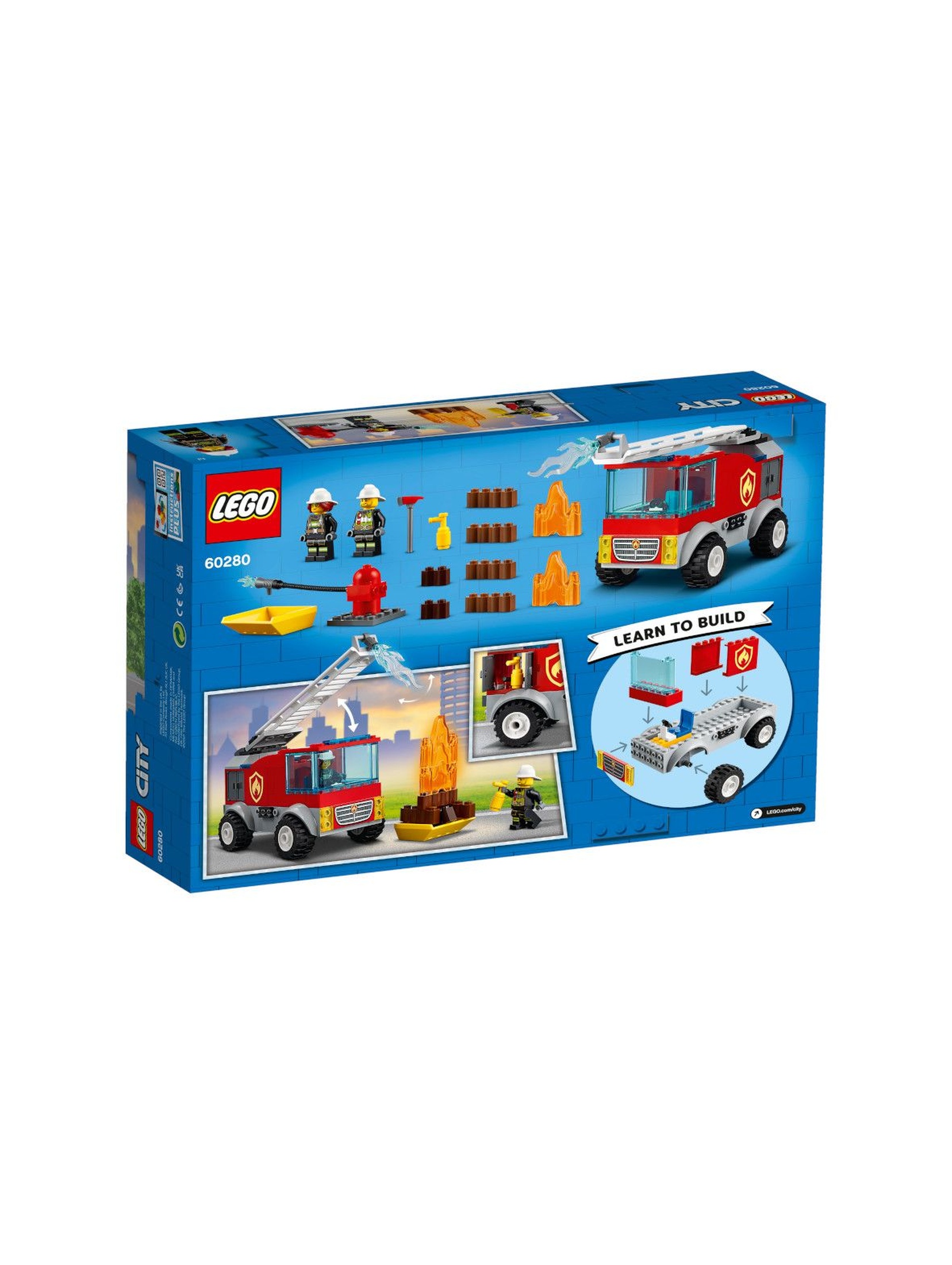 LEGO City - Wóz strażacki z drabiną - 88 elementów