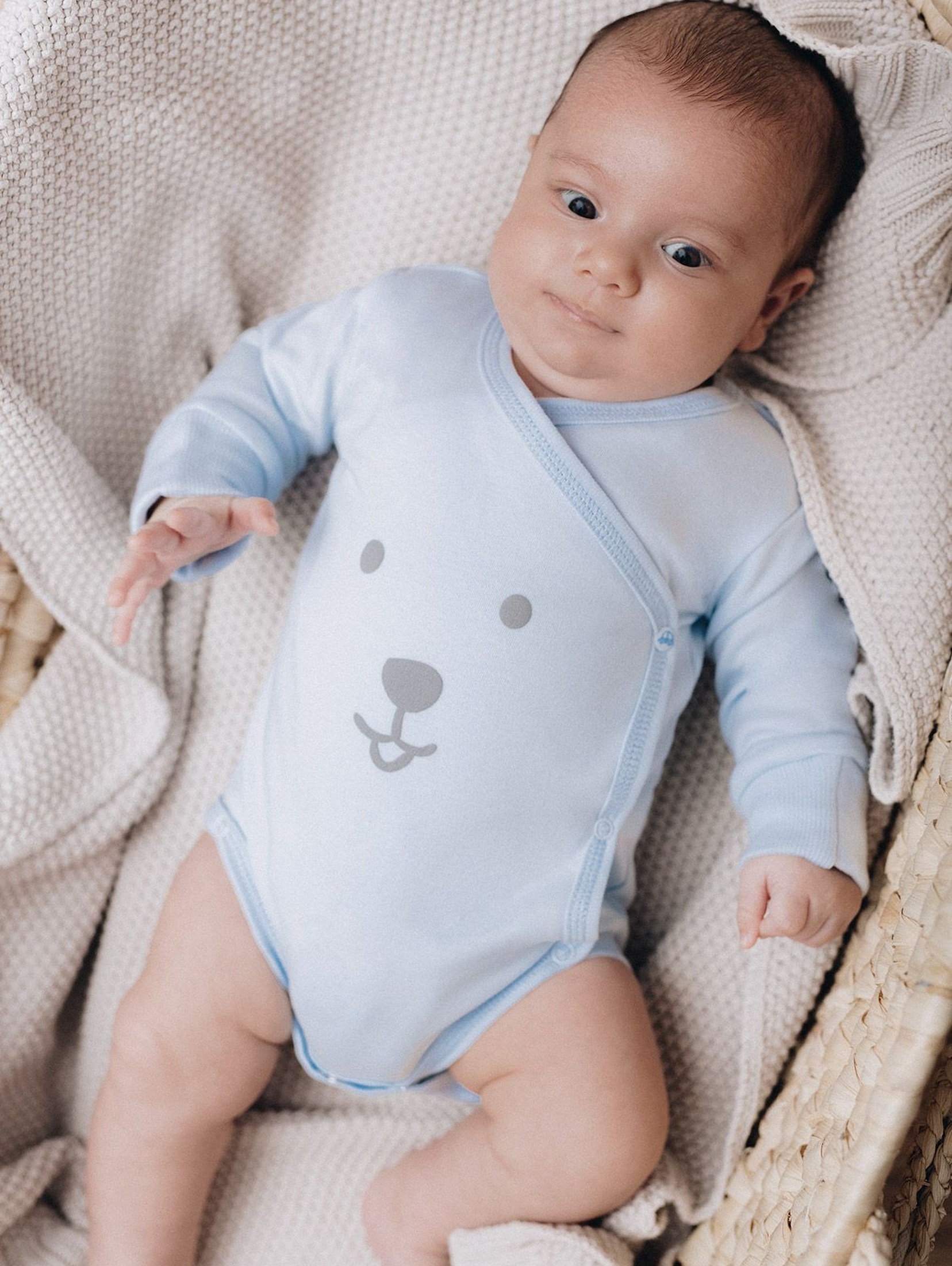 Body niemowlęce kopertowe - 100% bawełna