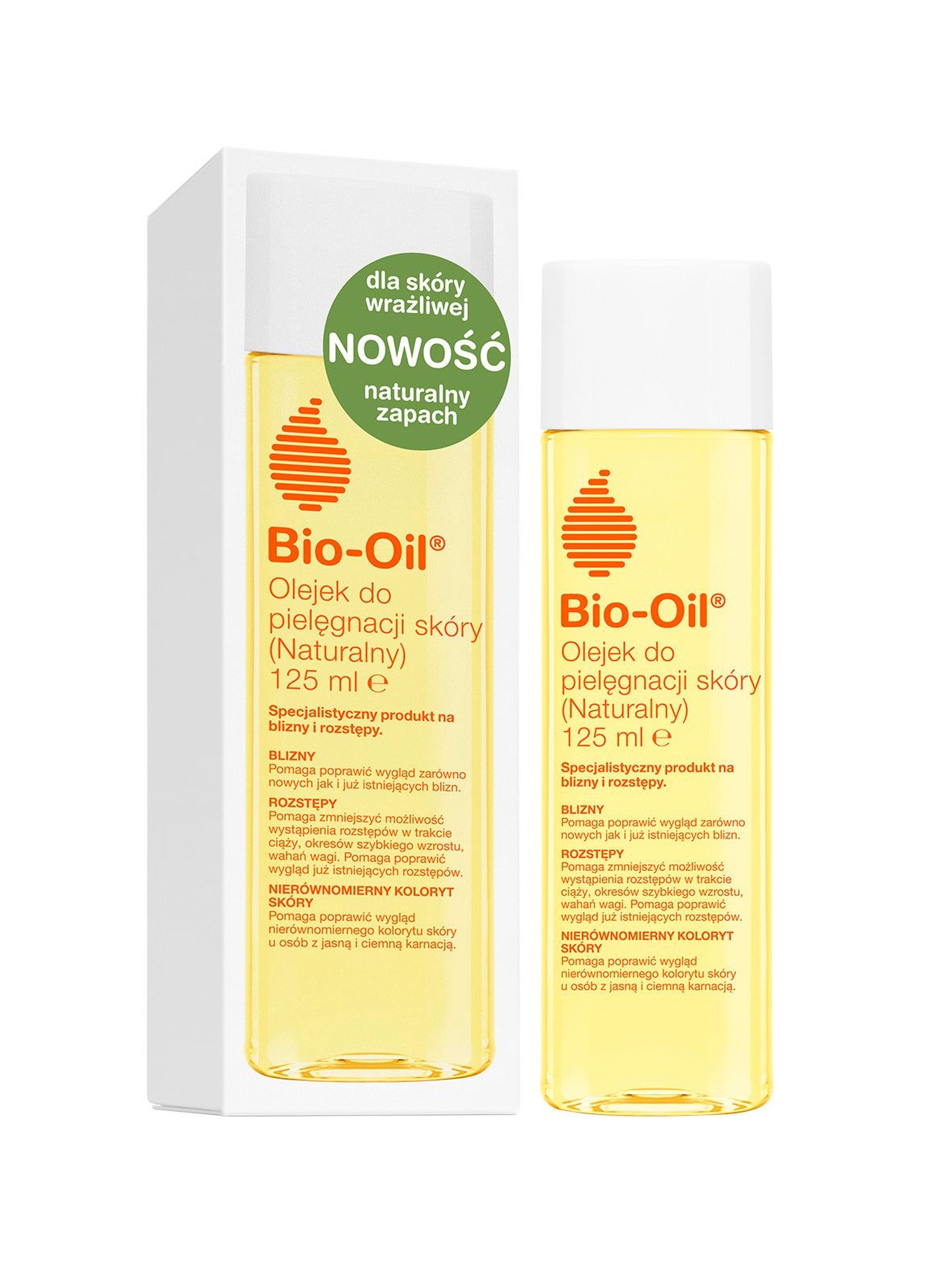Bio-Oil Olejek Naturalny do skóry wrażliwej na blizny i rozstępy 125 ml