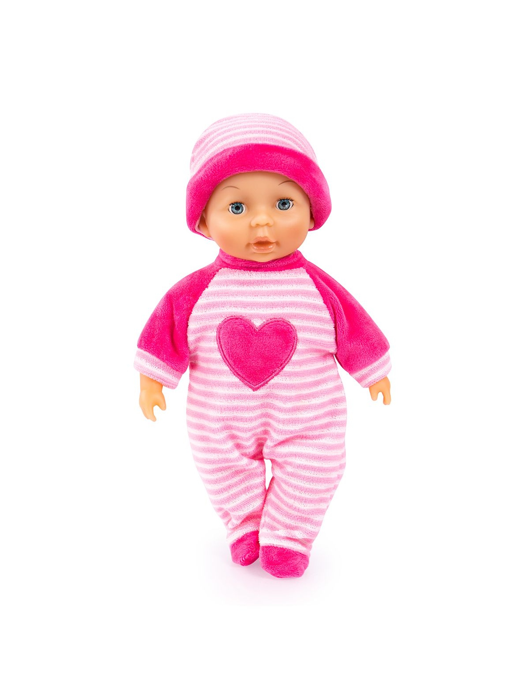 Lalka My First Baby z motywem serca  - różowa