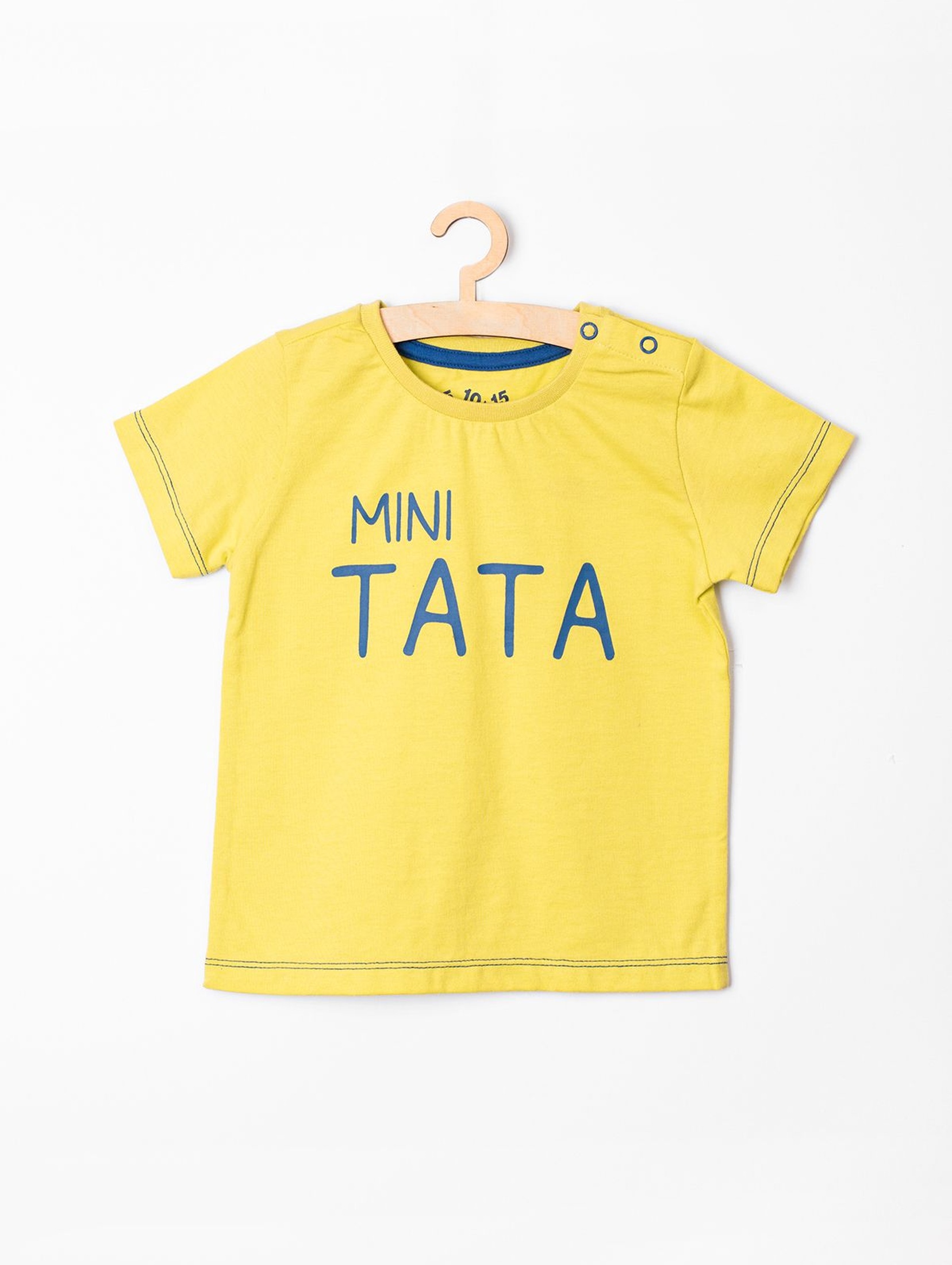 T-shirt niemowlęcy żółty "Mini Tata"