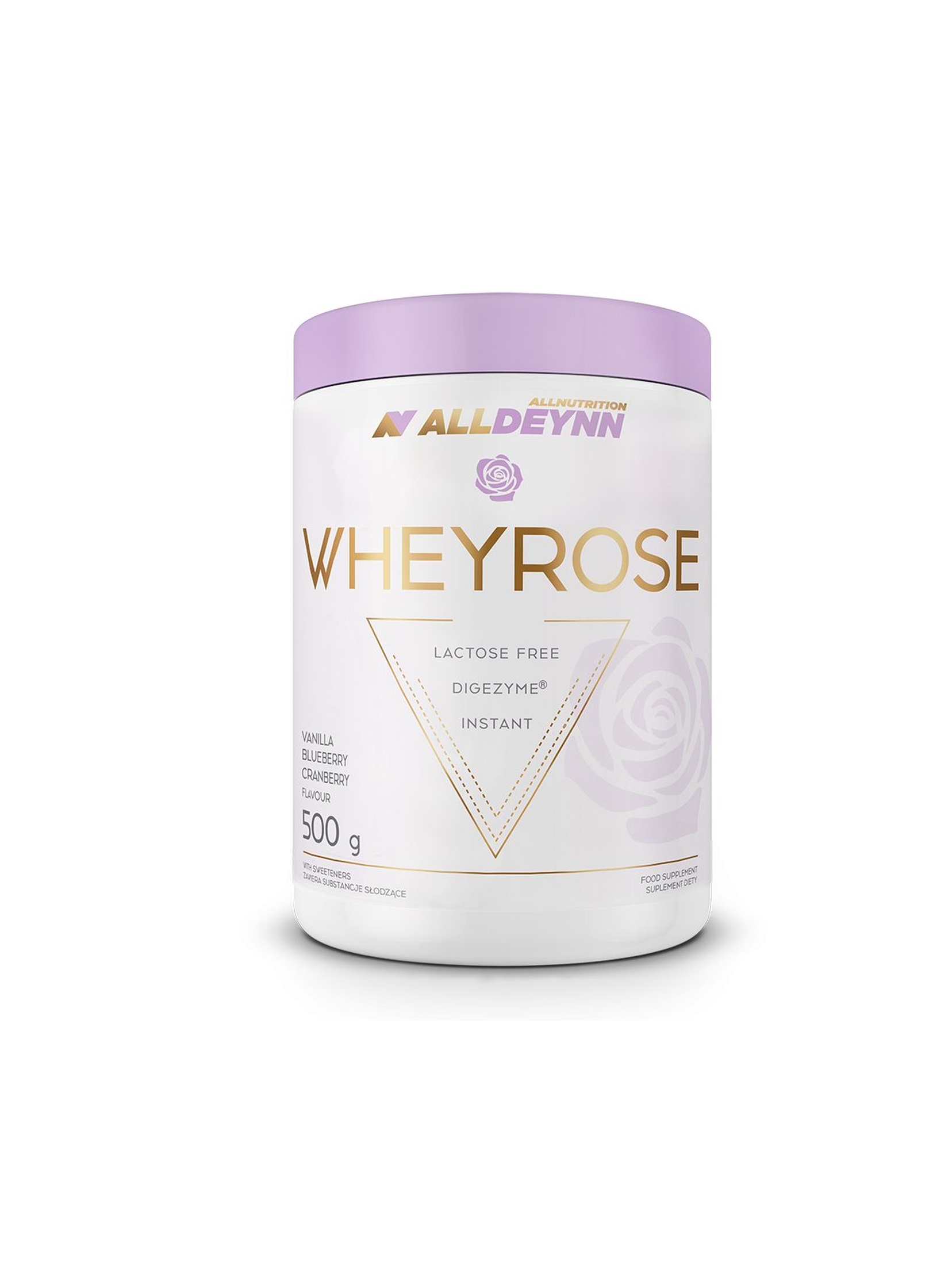 Suplementy diety - Allnutrition ALLDEYNN Wheyrose 500 g White Chocolate Raspberry