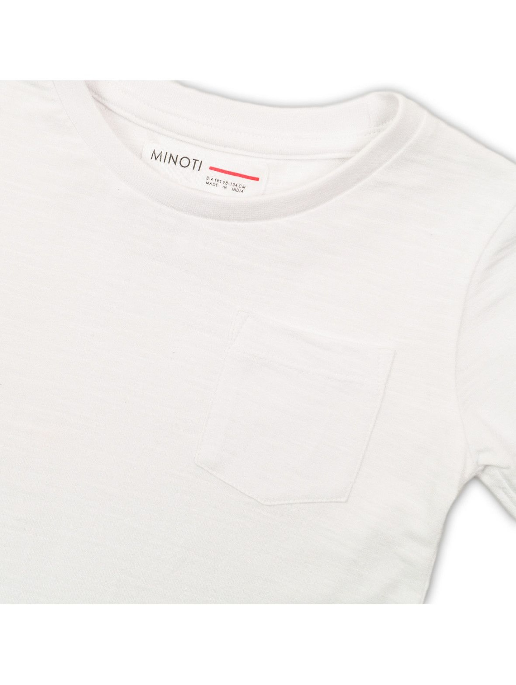 Biały bawełniany t-shirt dla niemowlaka