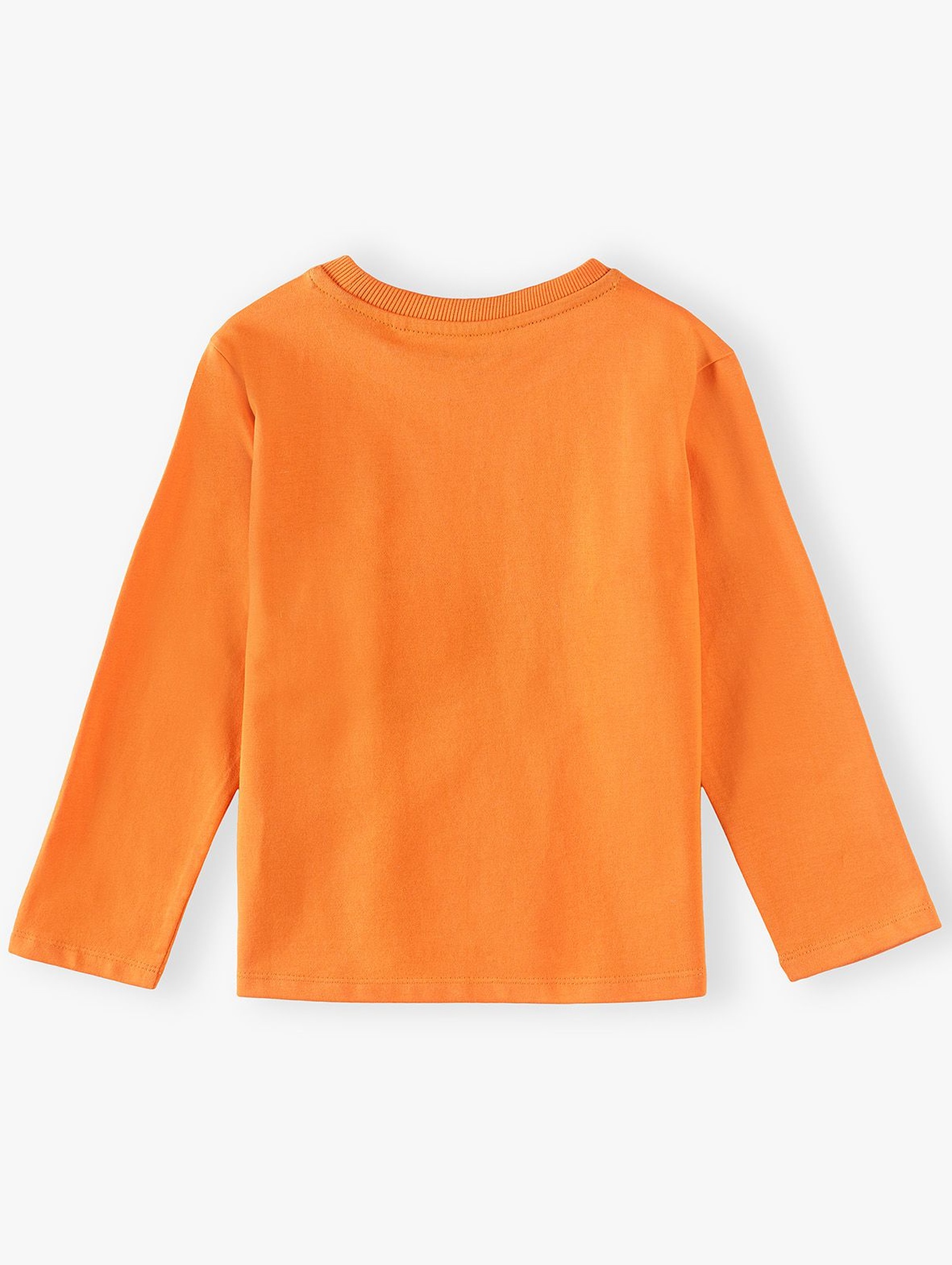 Bluzka chłopięca z motywem Halloween - pomarańczowa