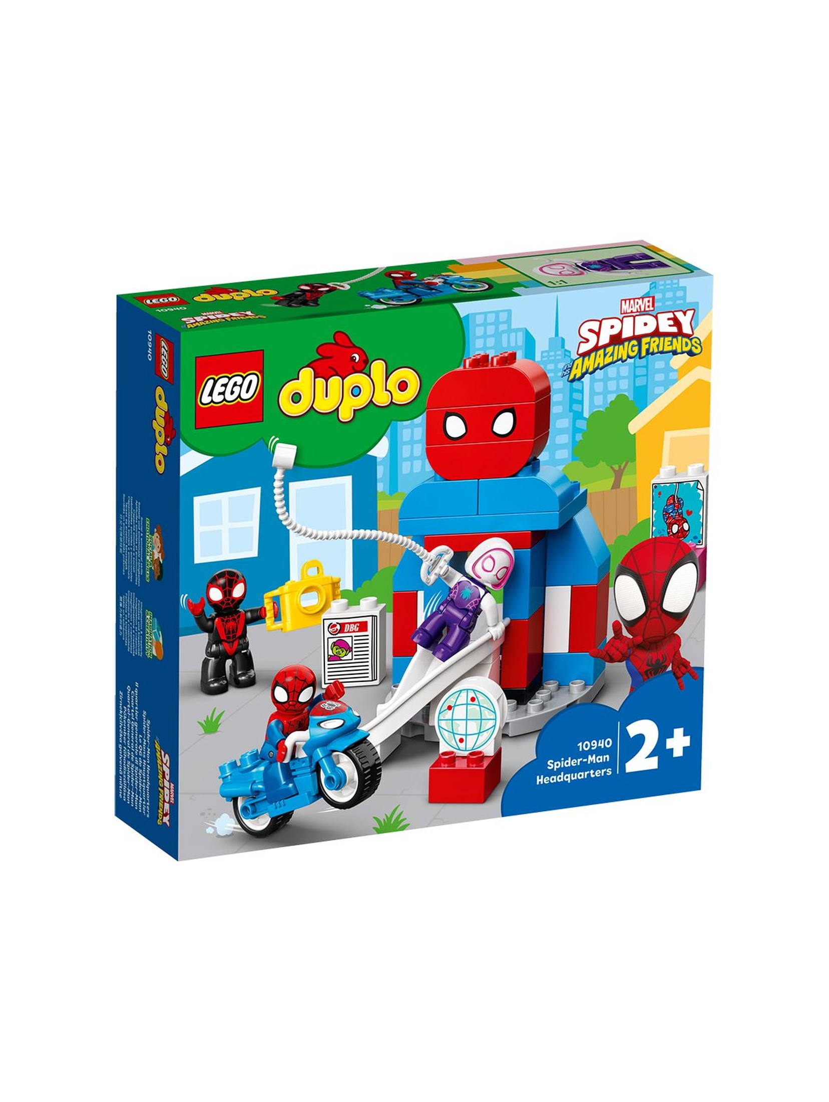 LEGO DUPLO Super Heroes - Kwatera główna Spider-Mana 10940 -36 elementów, wiek 2+