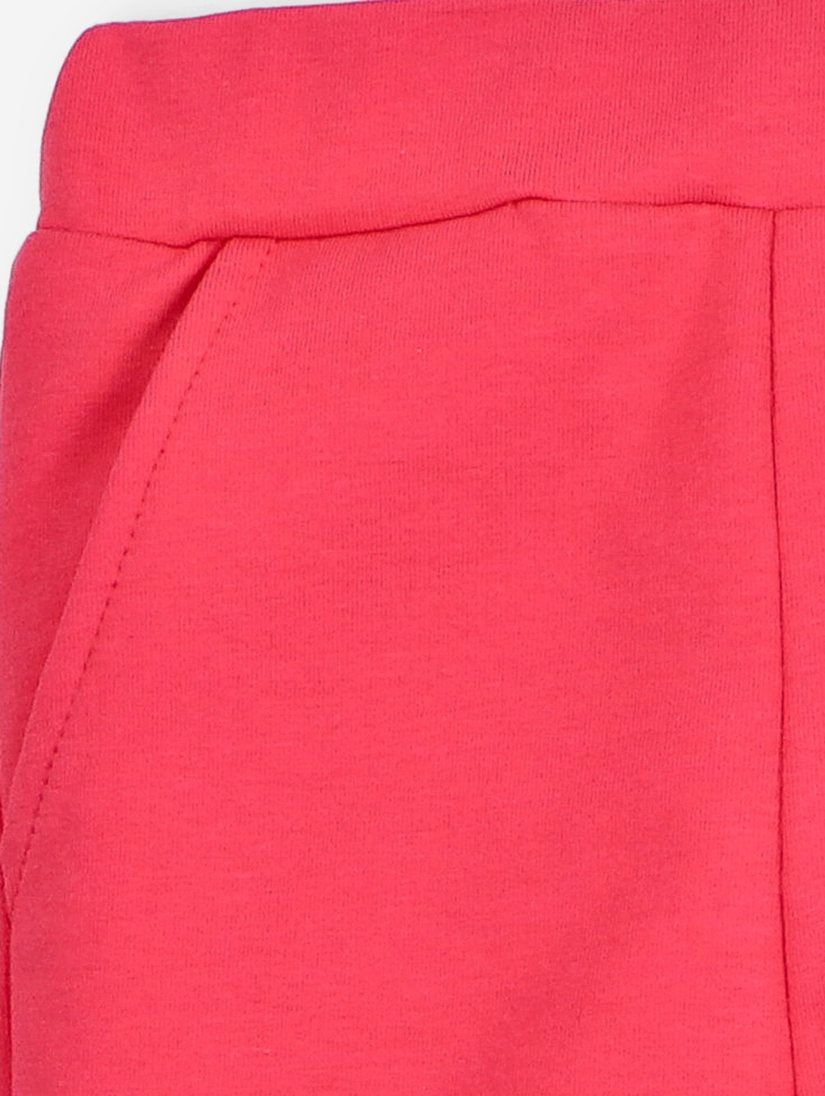 Spodnie dresowe dla dziewczynki - I Love Colors - koralowe