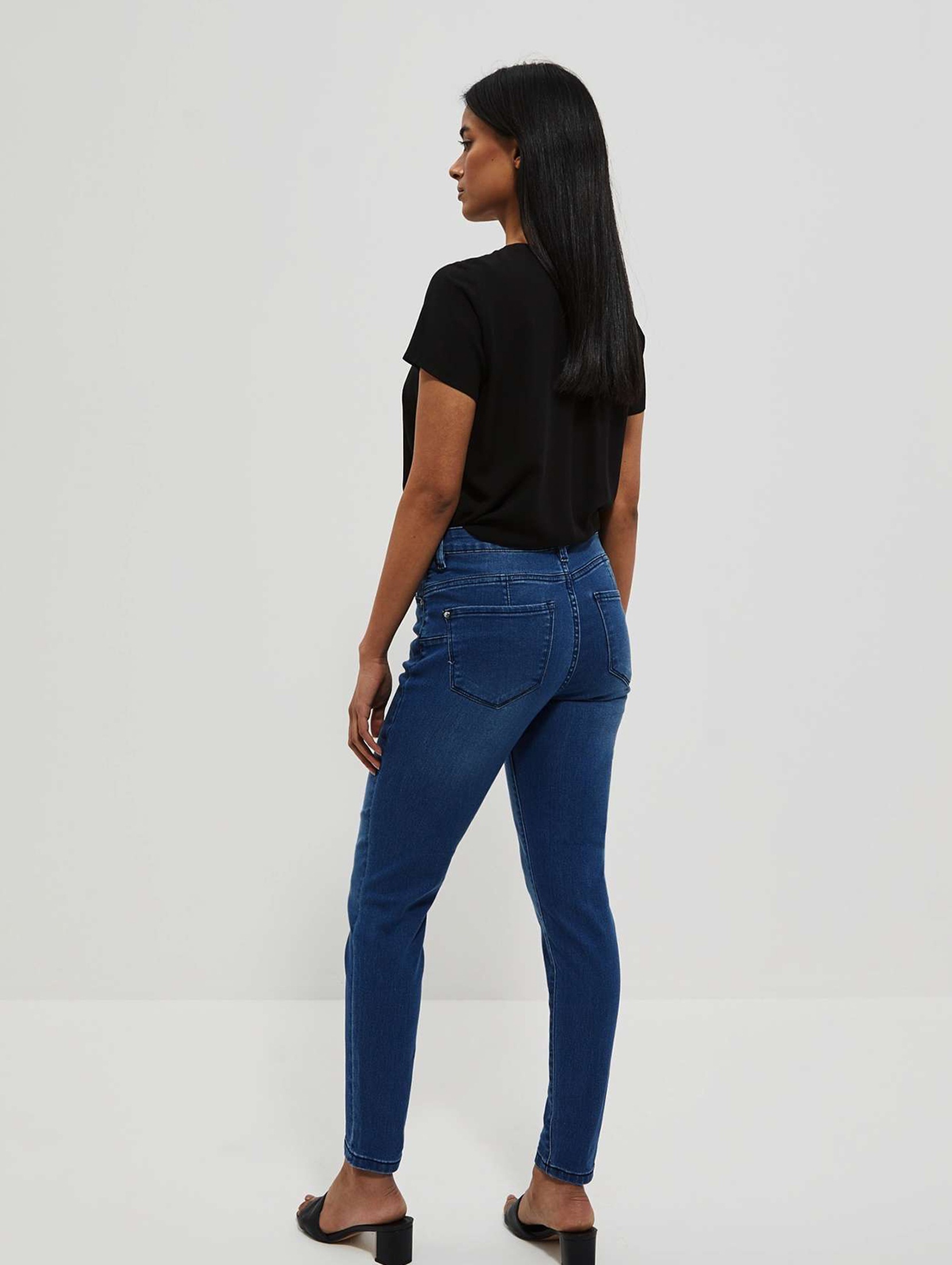 Spodnie damskie jeansowe typu push up