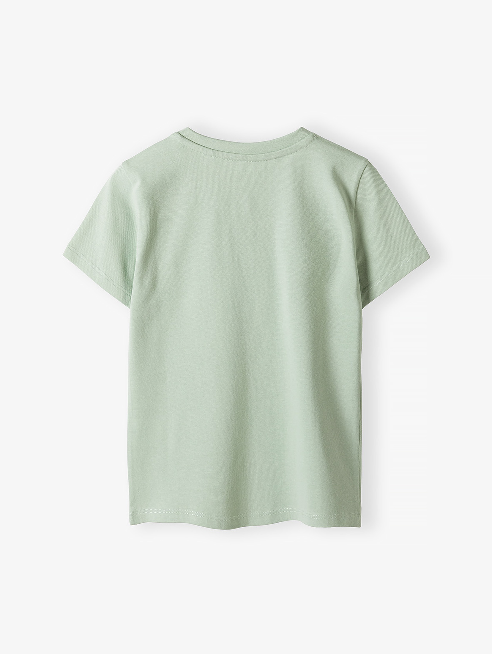 Zielony dzianinowy t-shirt dla chłopca - 100% bawełna - 5.10.15.