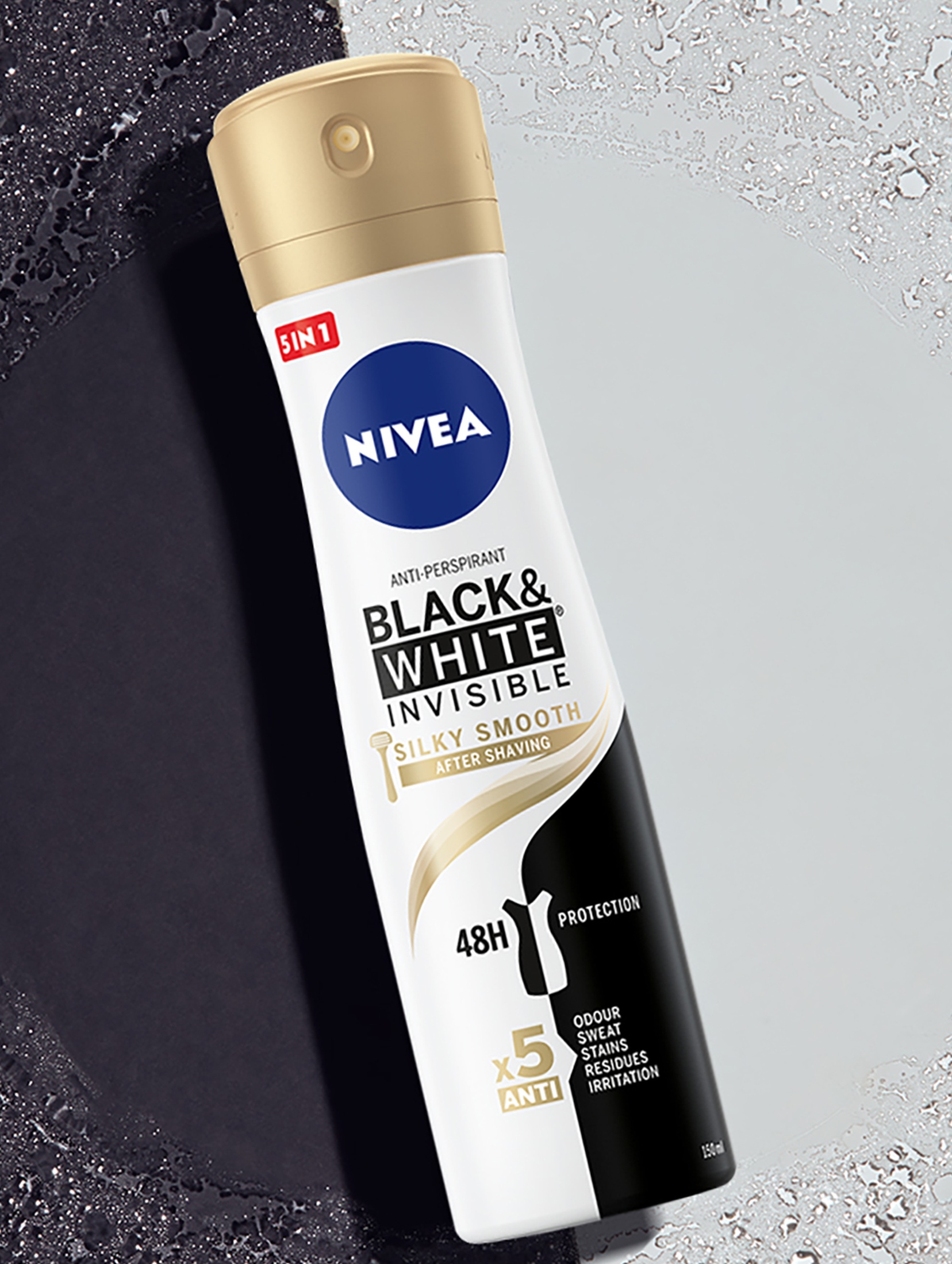 Nivea Black & white Silky Smooth Antyperspirant spray 150 ml