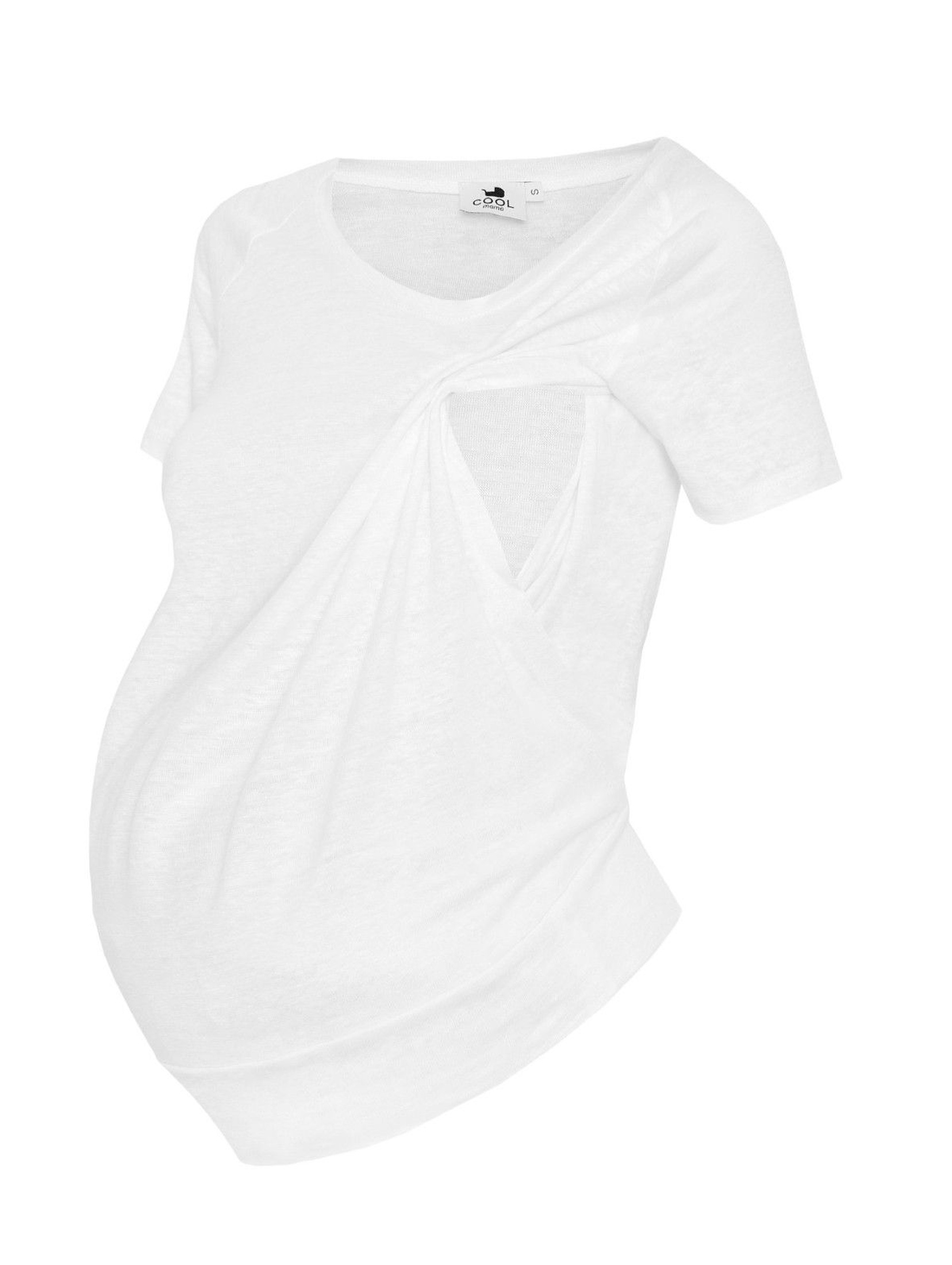 T-shirt ciążowy biały