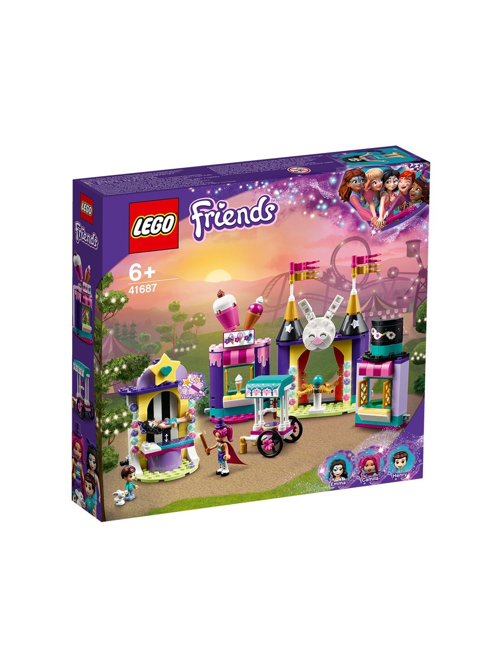 Lego Friends Magiczne stoiska w wesołym miasteczku 41687 - 361 elementów, wiek 6+